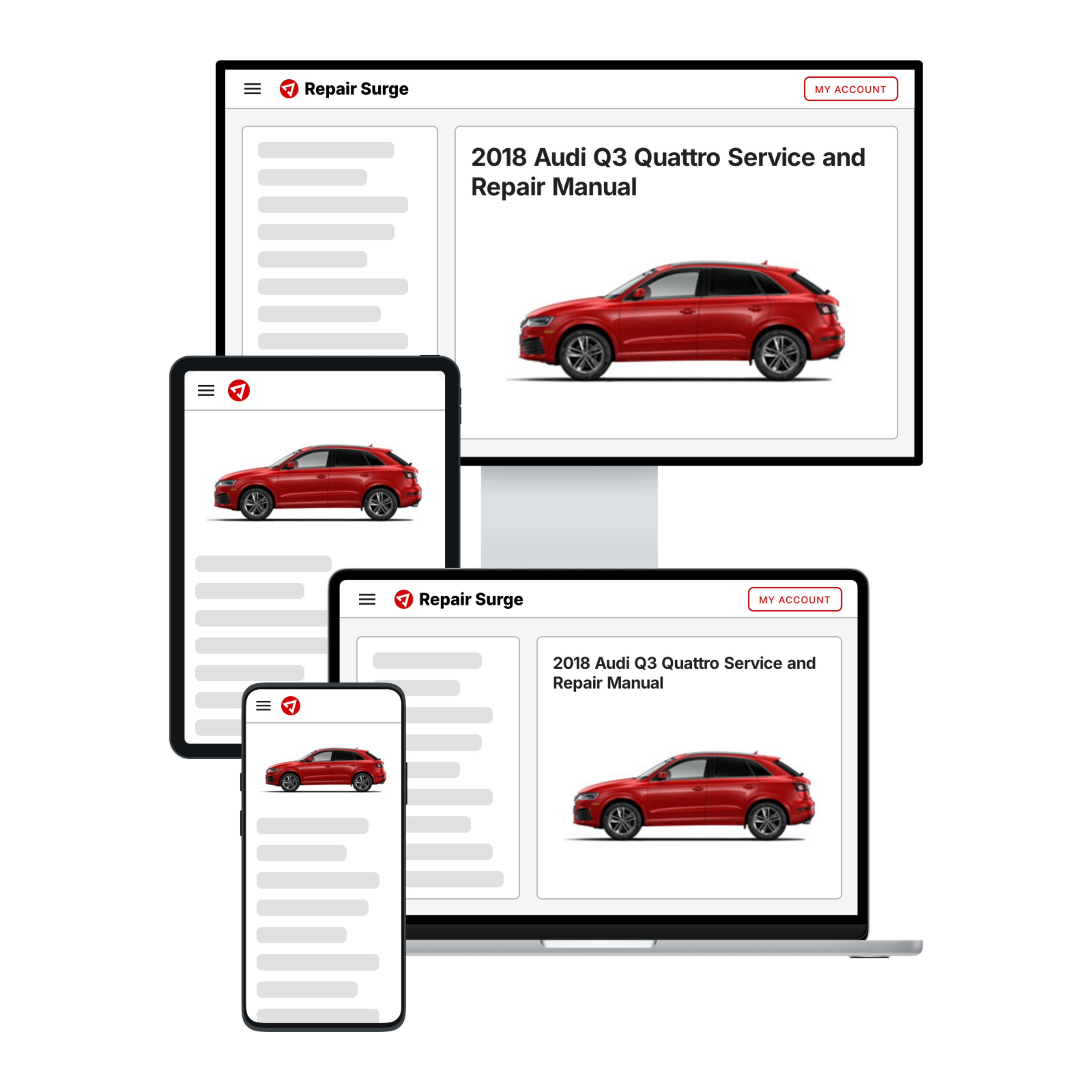 2018 Audi Q3 Quattro service and repair manual hero image