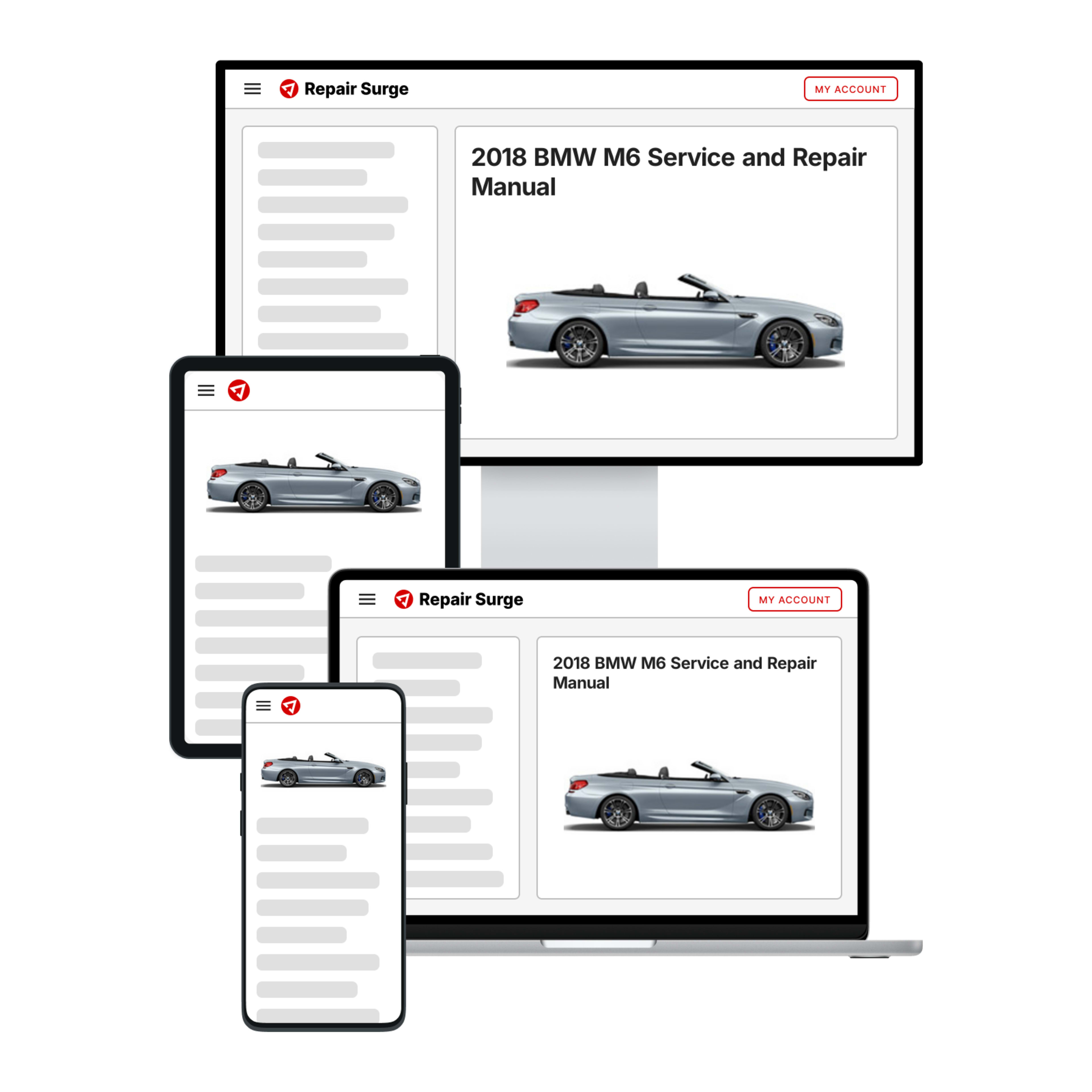 2018 BMW M6 service and repair manual hero image