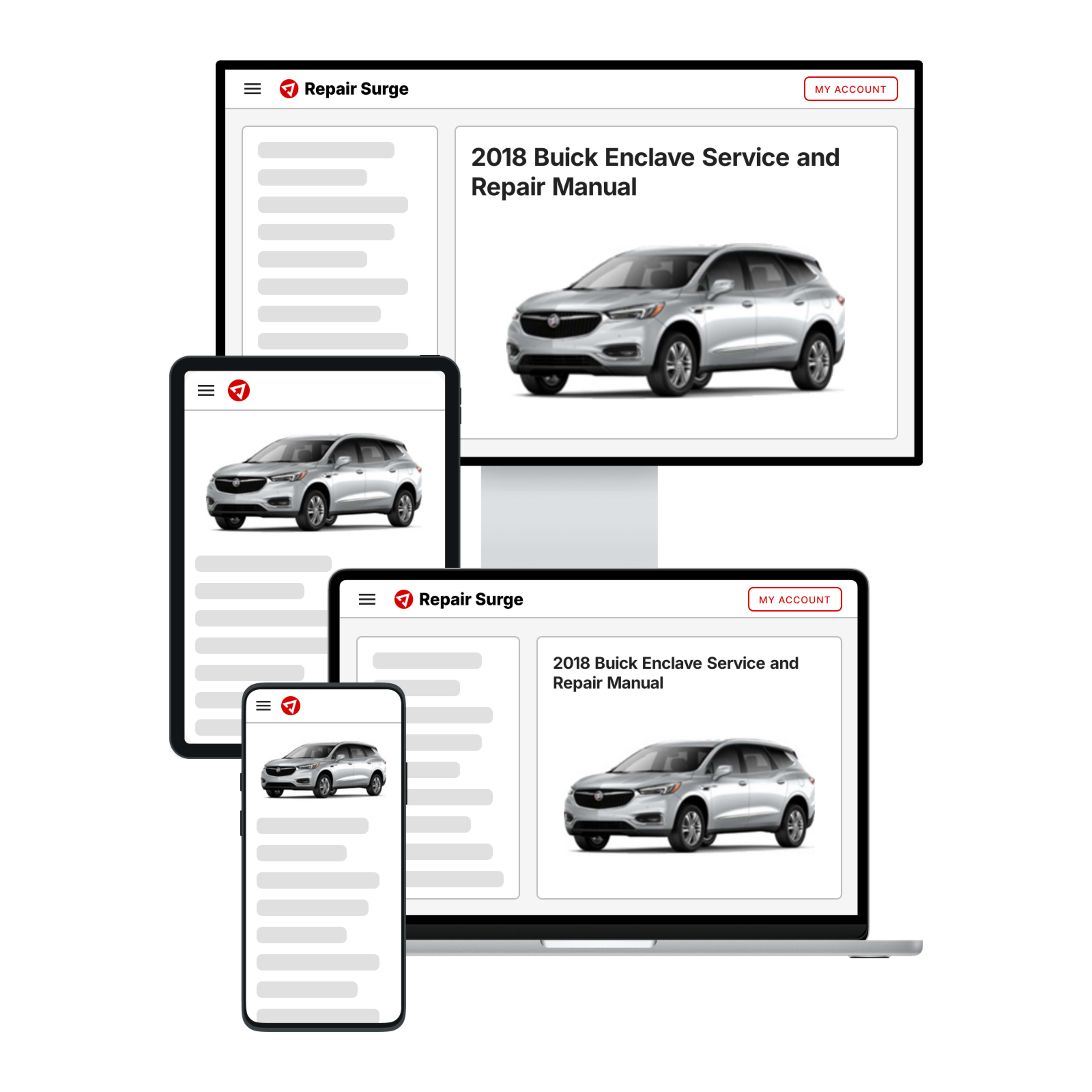 2018 Buick Enclave service and repair manual hero image