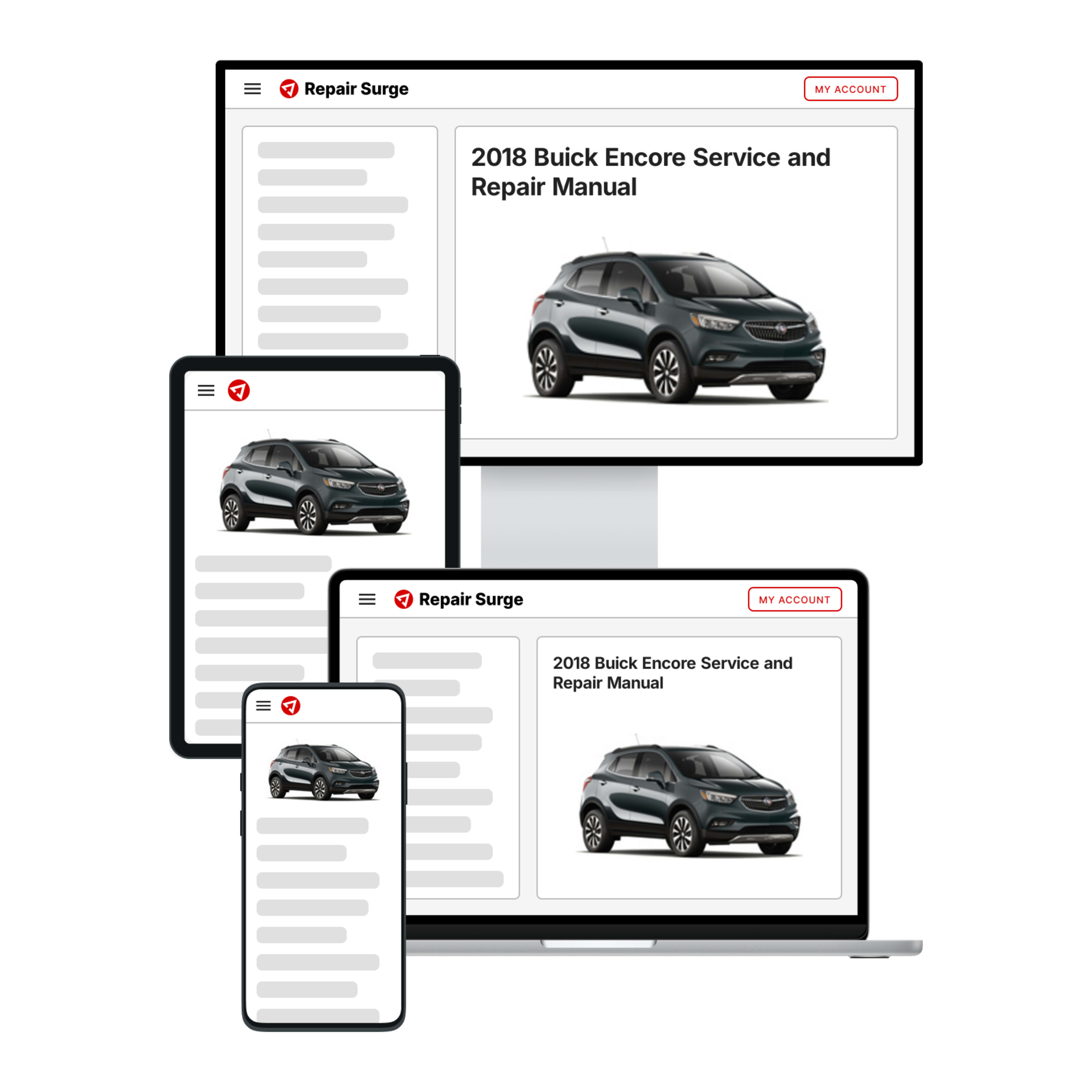 2018 Buick Encore service and repair manual hero image