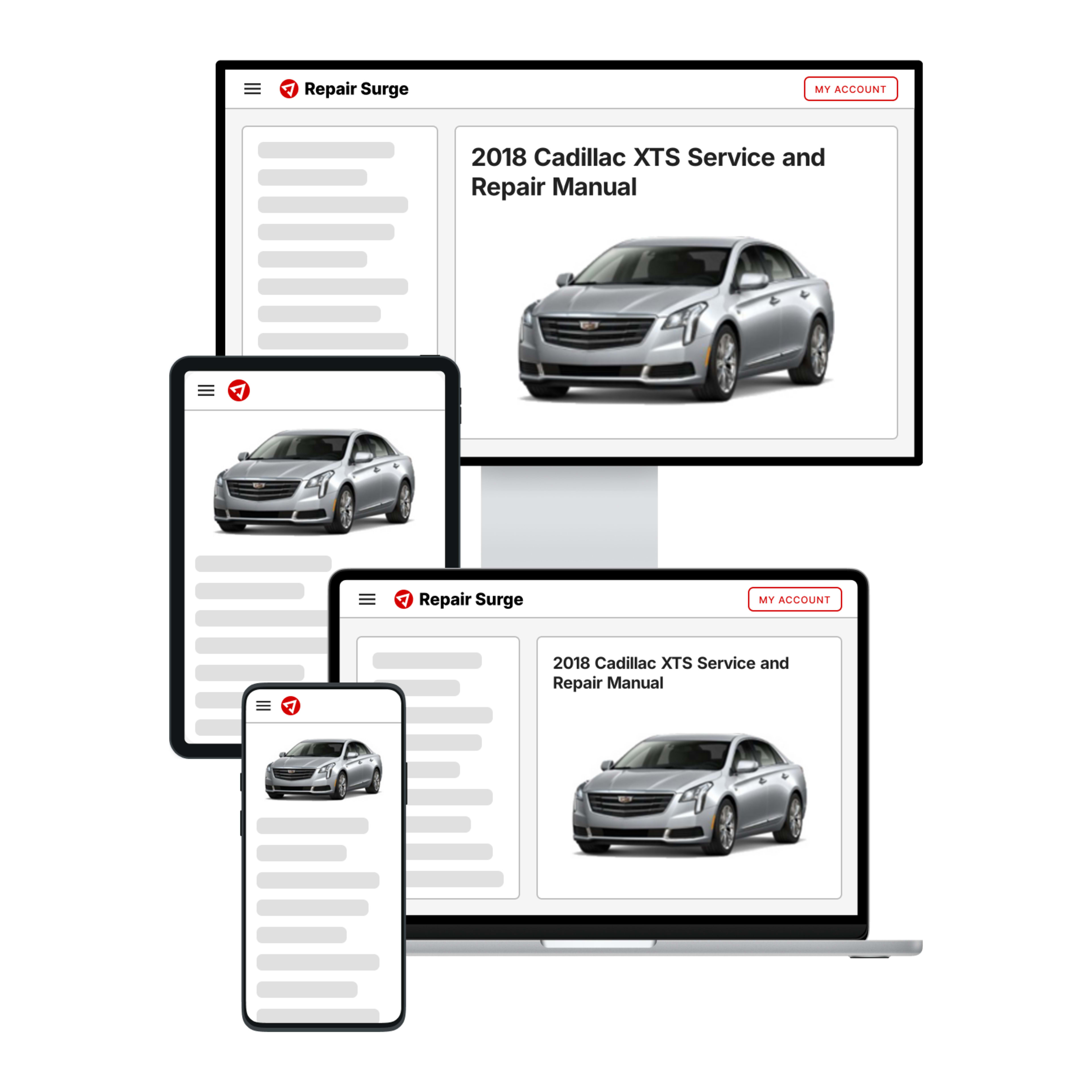 2018 Cadillac XTS service and repair manual hero image