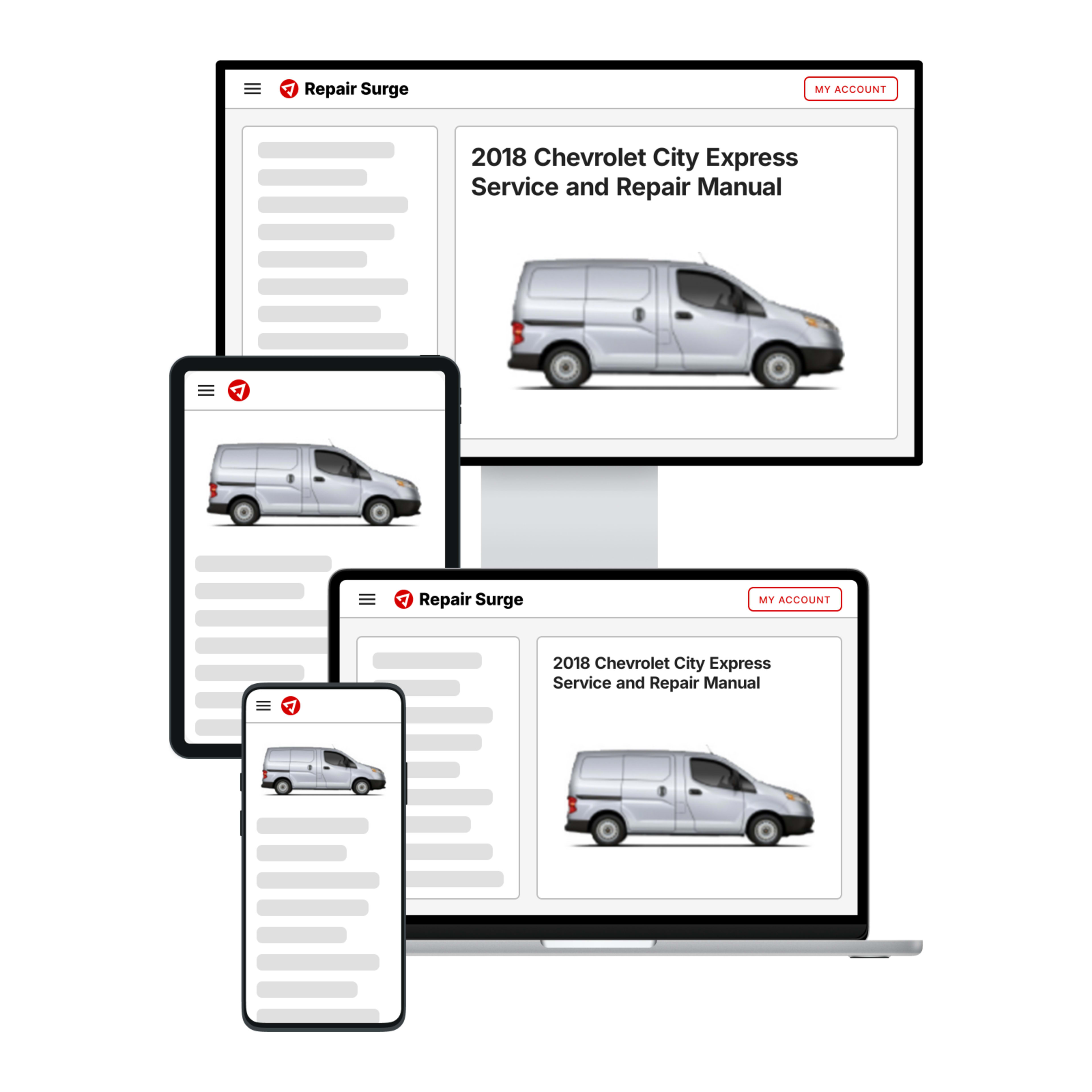 2018 Chevrolet City Express service and repair manual hero image