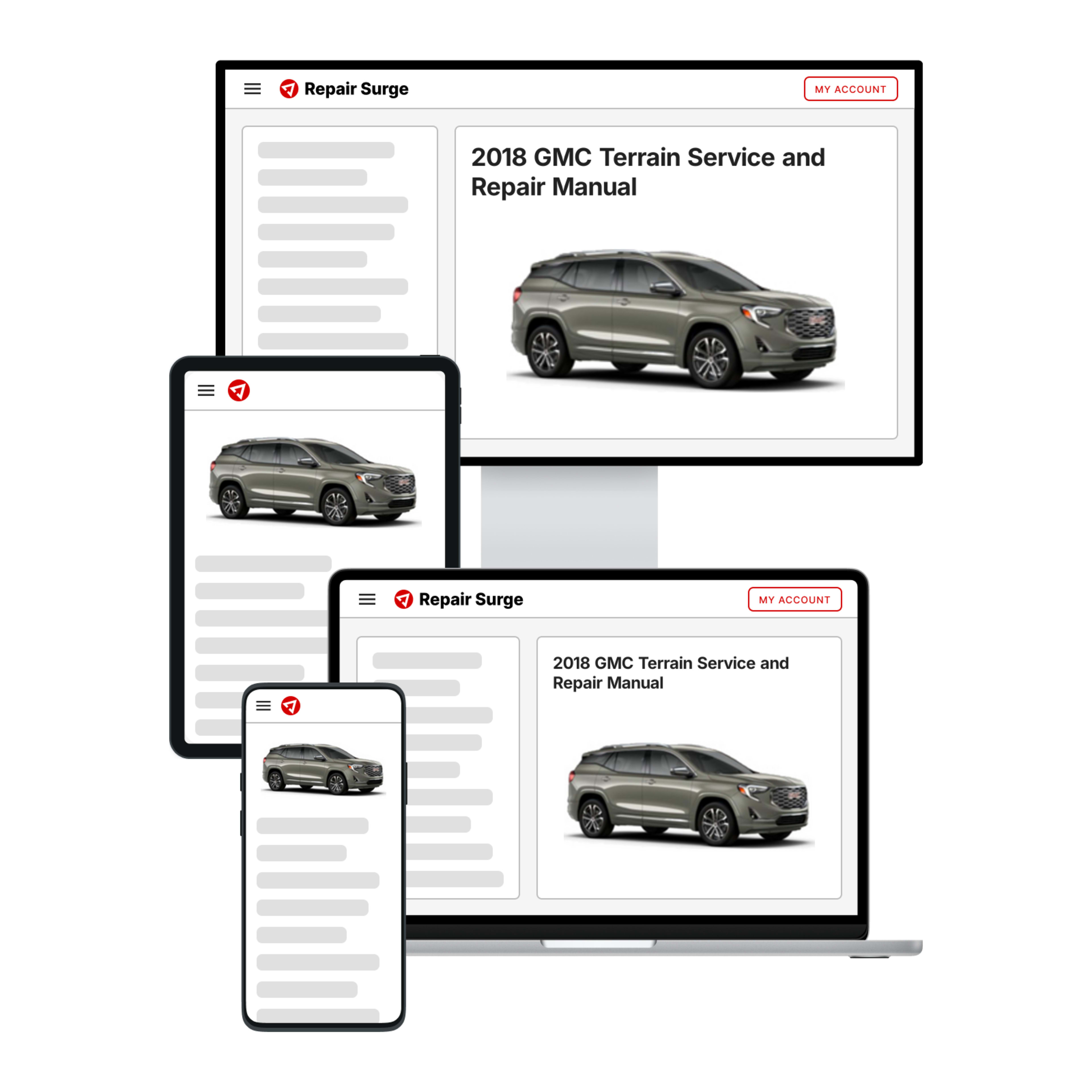 2018 GMC Terrain service and repair manual hero image