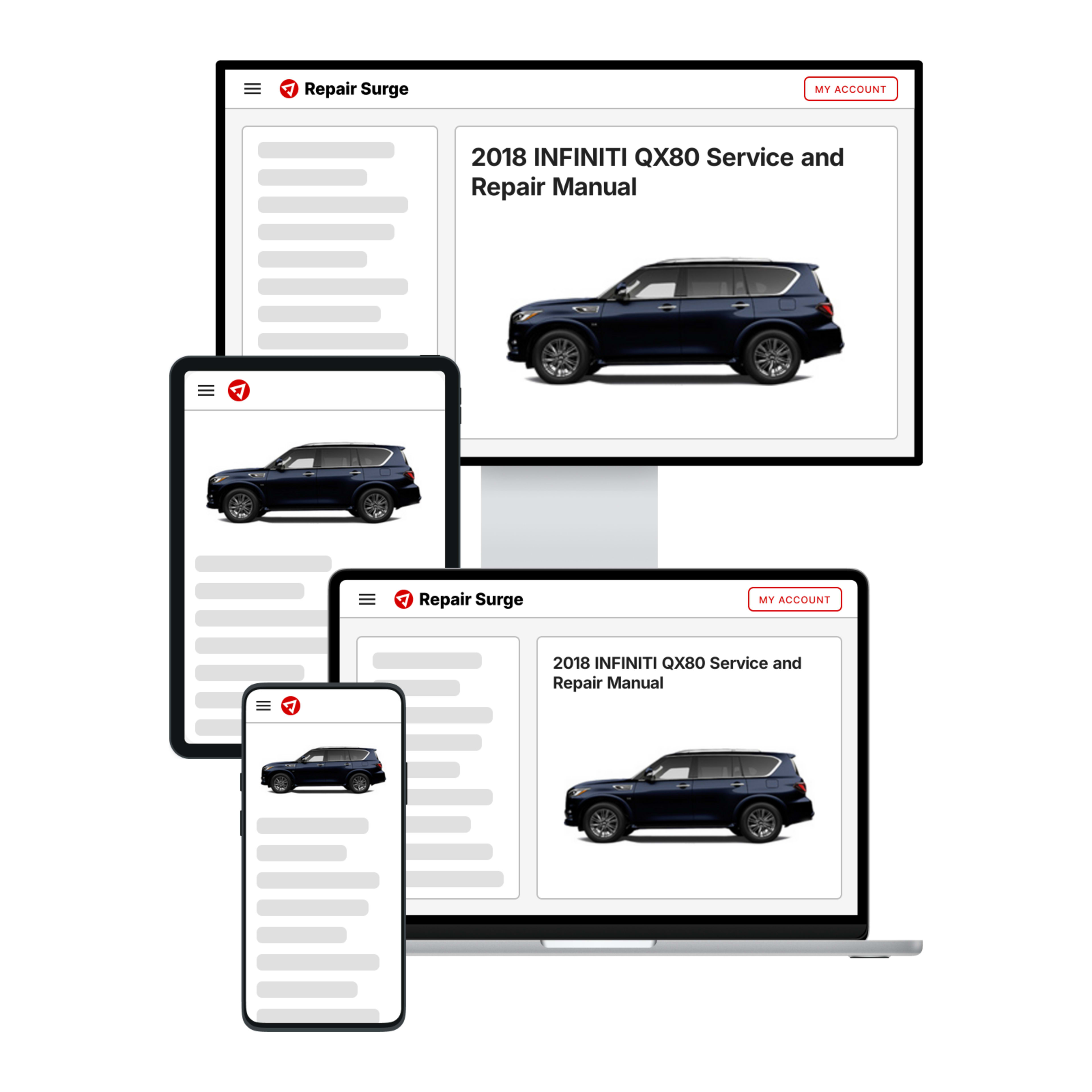2018 INFINITI QX80 service and repair manual hero image