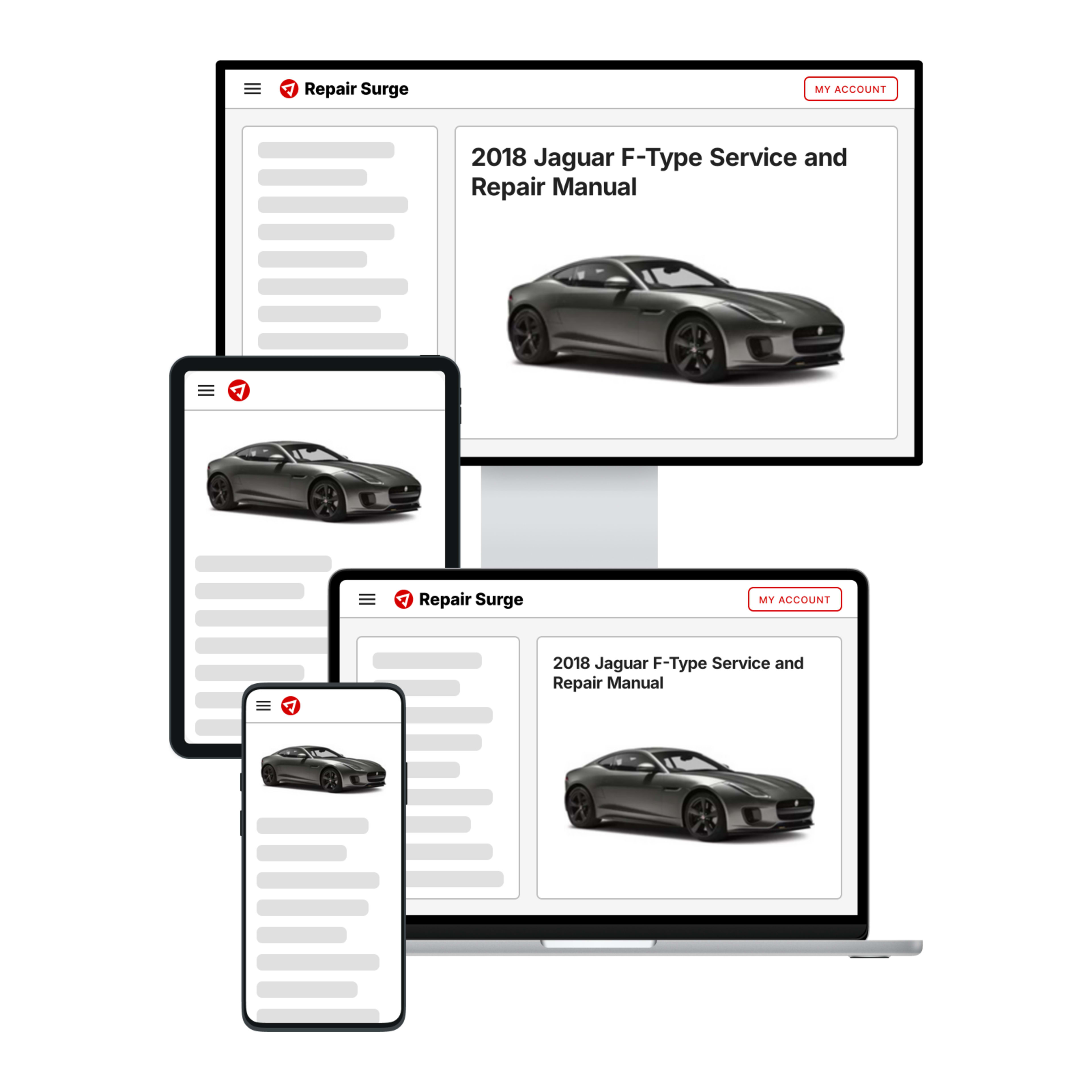 2018 Jaguar F-Type service and repair manual hero image
