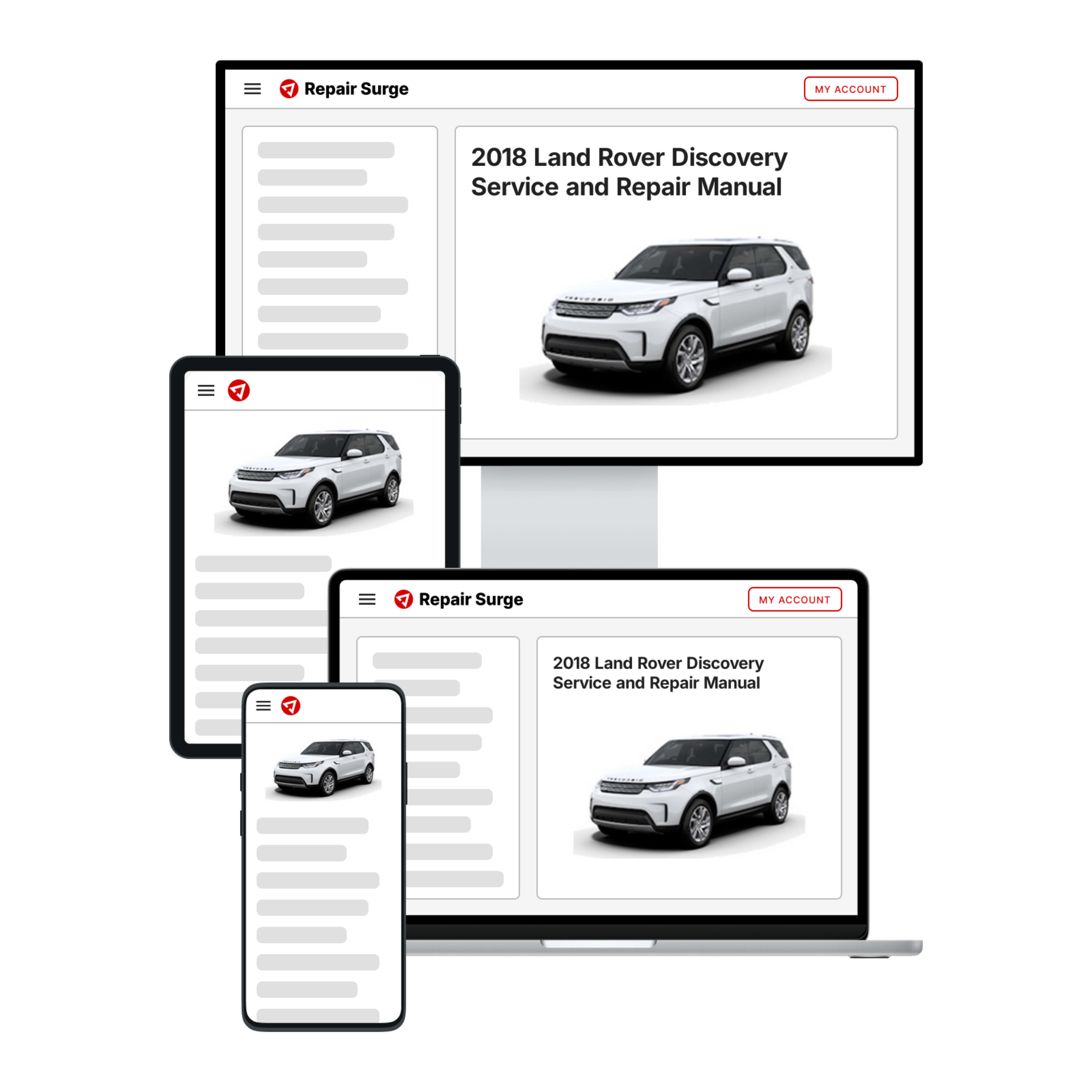 2018 Land Rover Discovery service and repair manual hero image