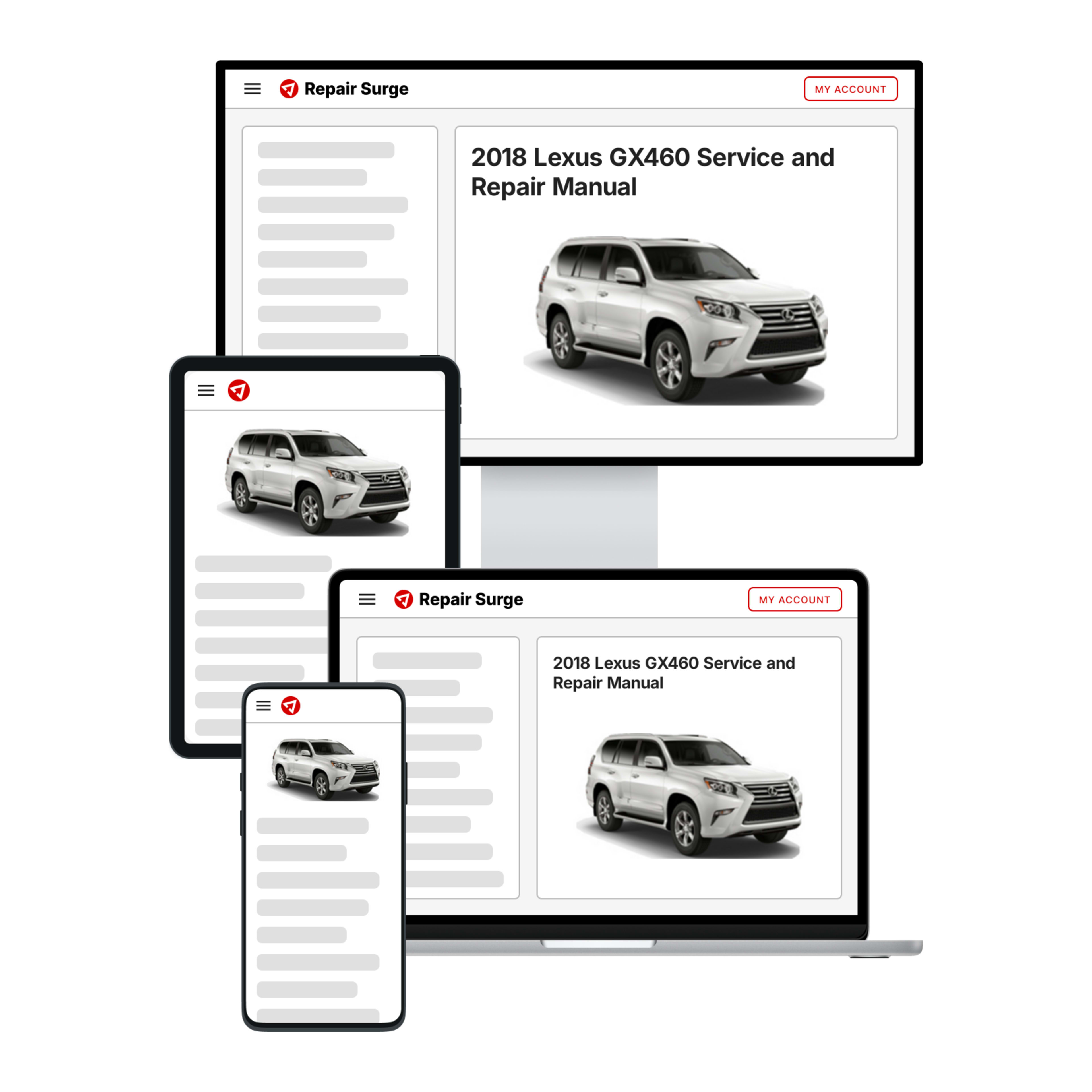 2018 Lexus GX460 service and repair manual hero image