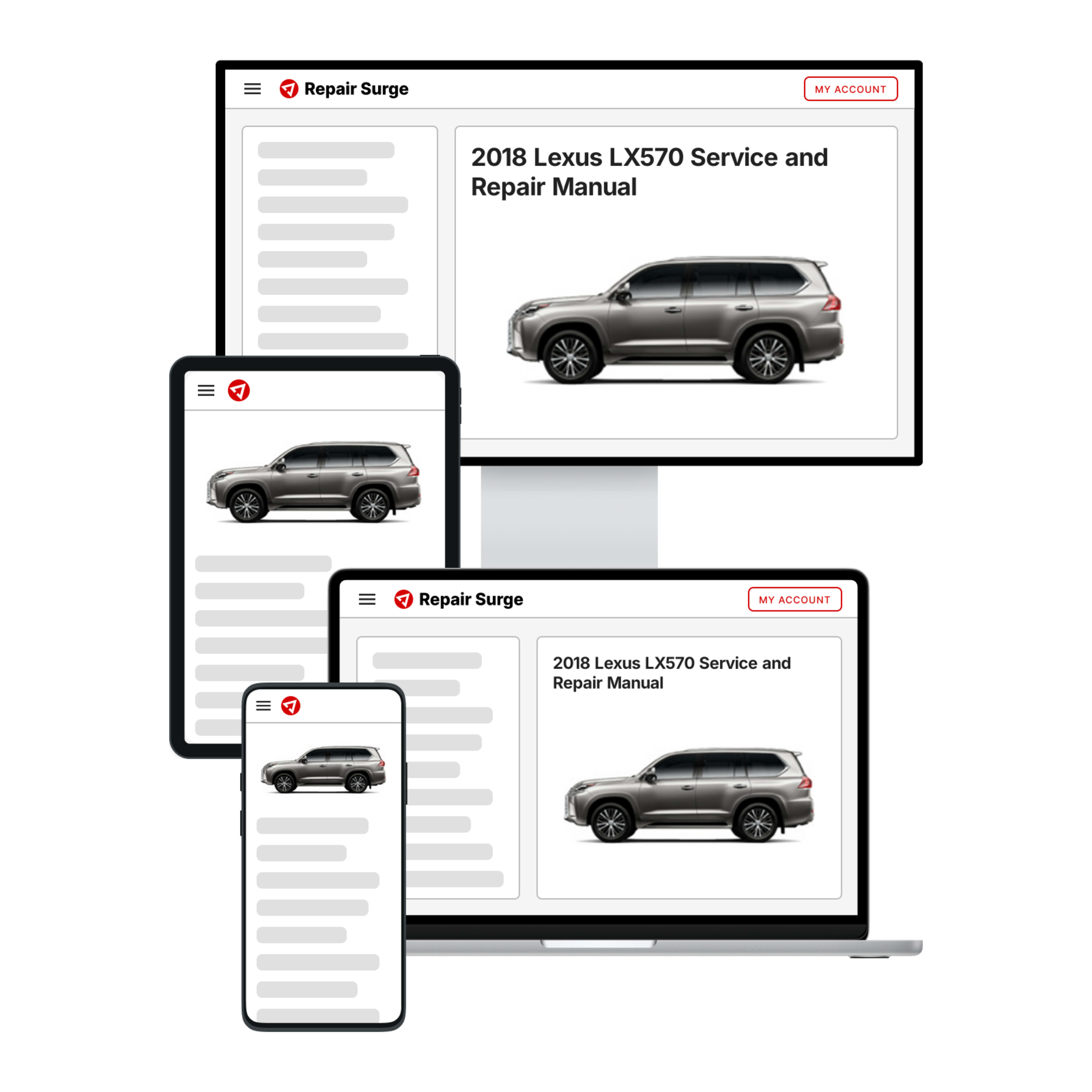 2018 Lexus LX570 service and repair manual hero image