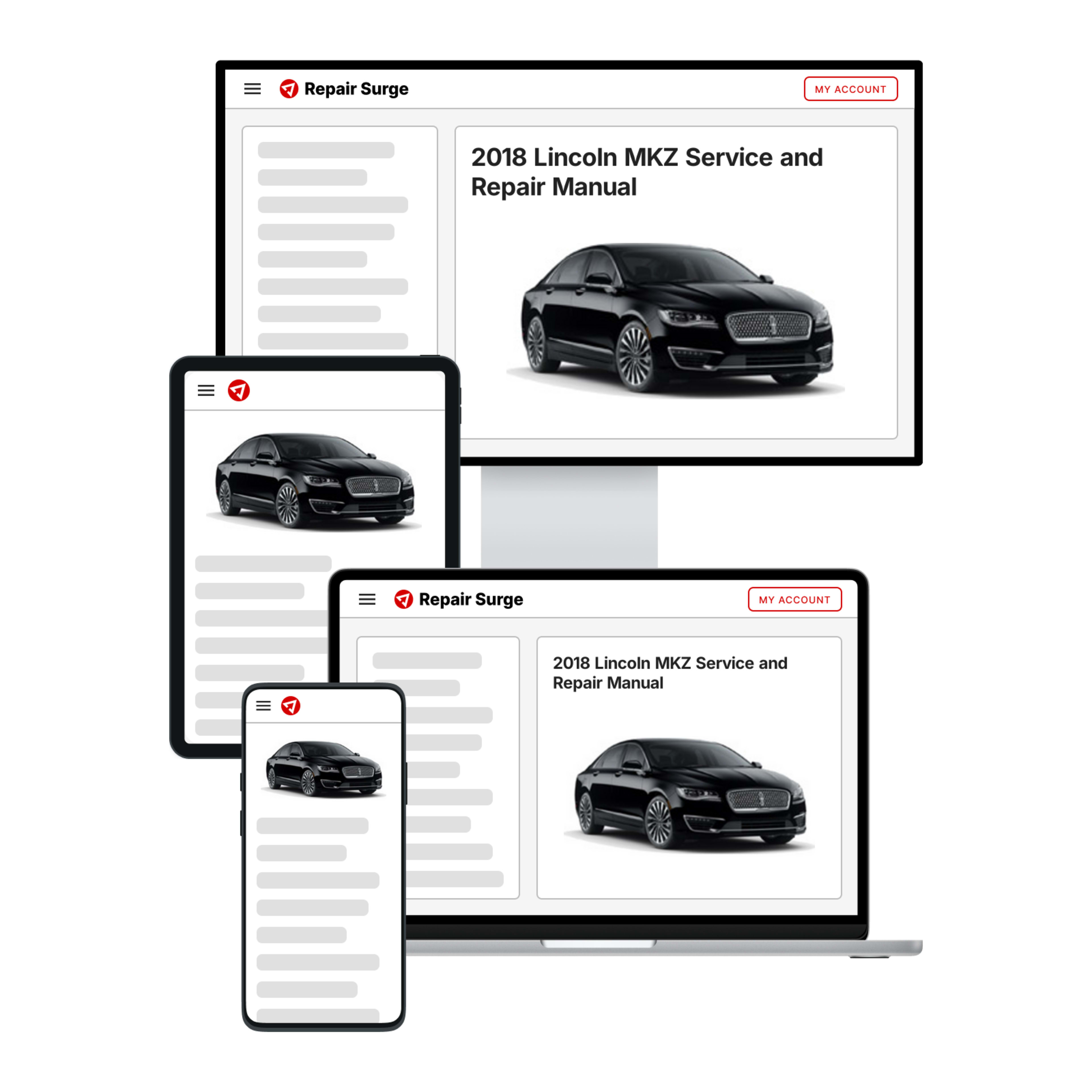 2018 Lincoln MKZ service and repair manual hero image