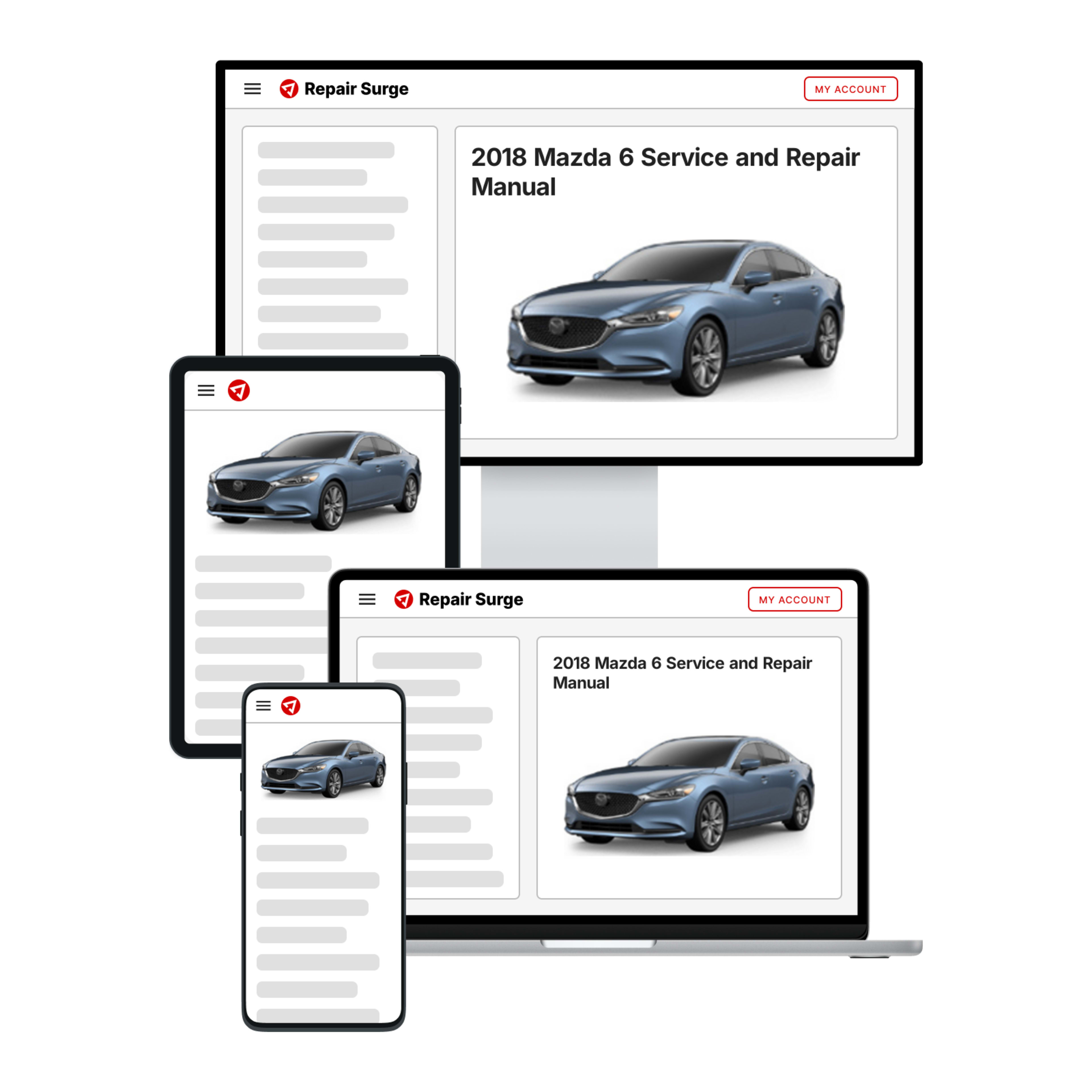 2018 Mazda 6 service and repair manual hero image