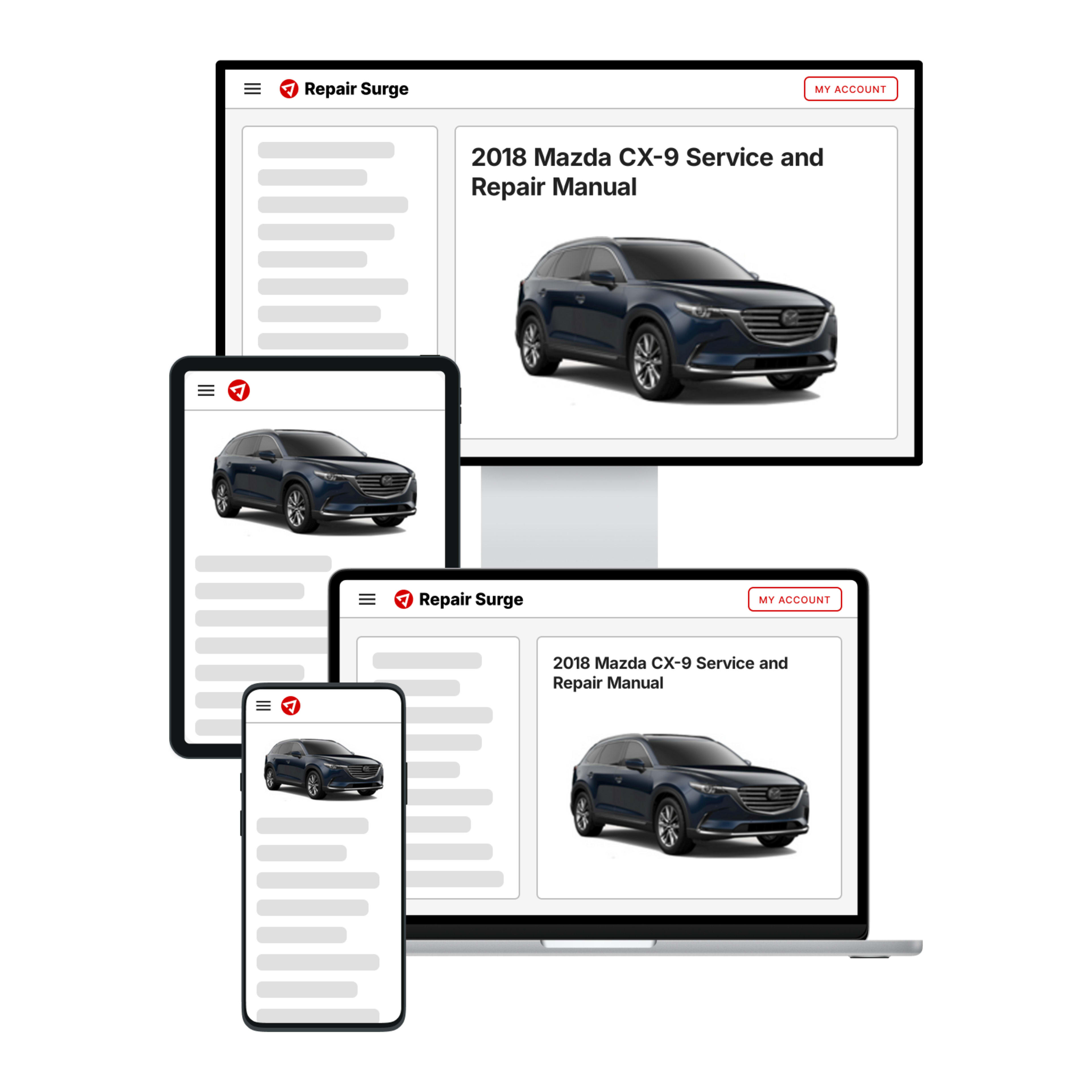 2018 Mazda CX-9 service and repair manual hero image