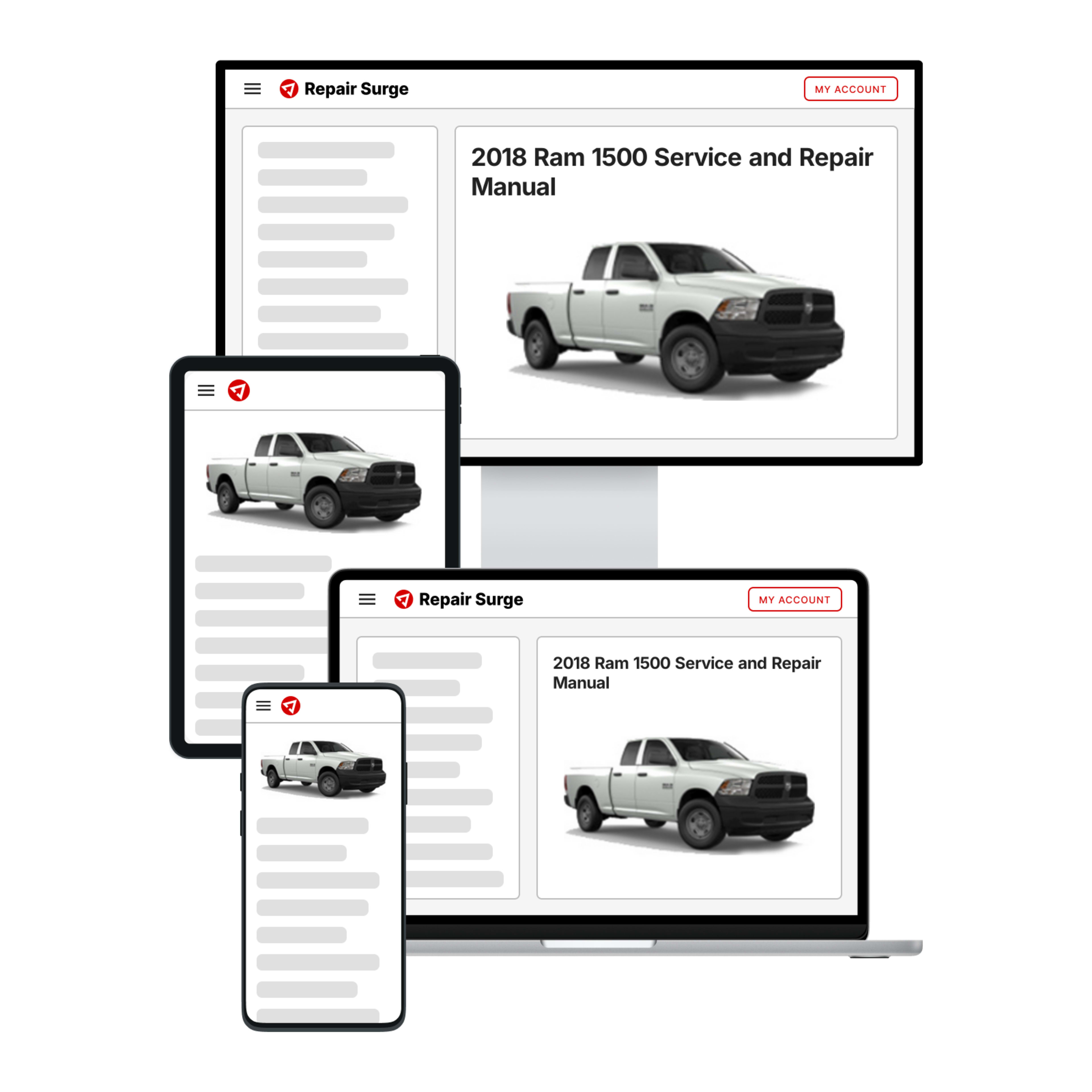2018 Ram 1500 service and repair manual hero image