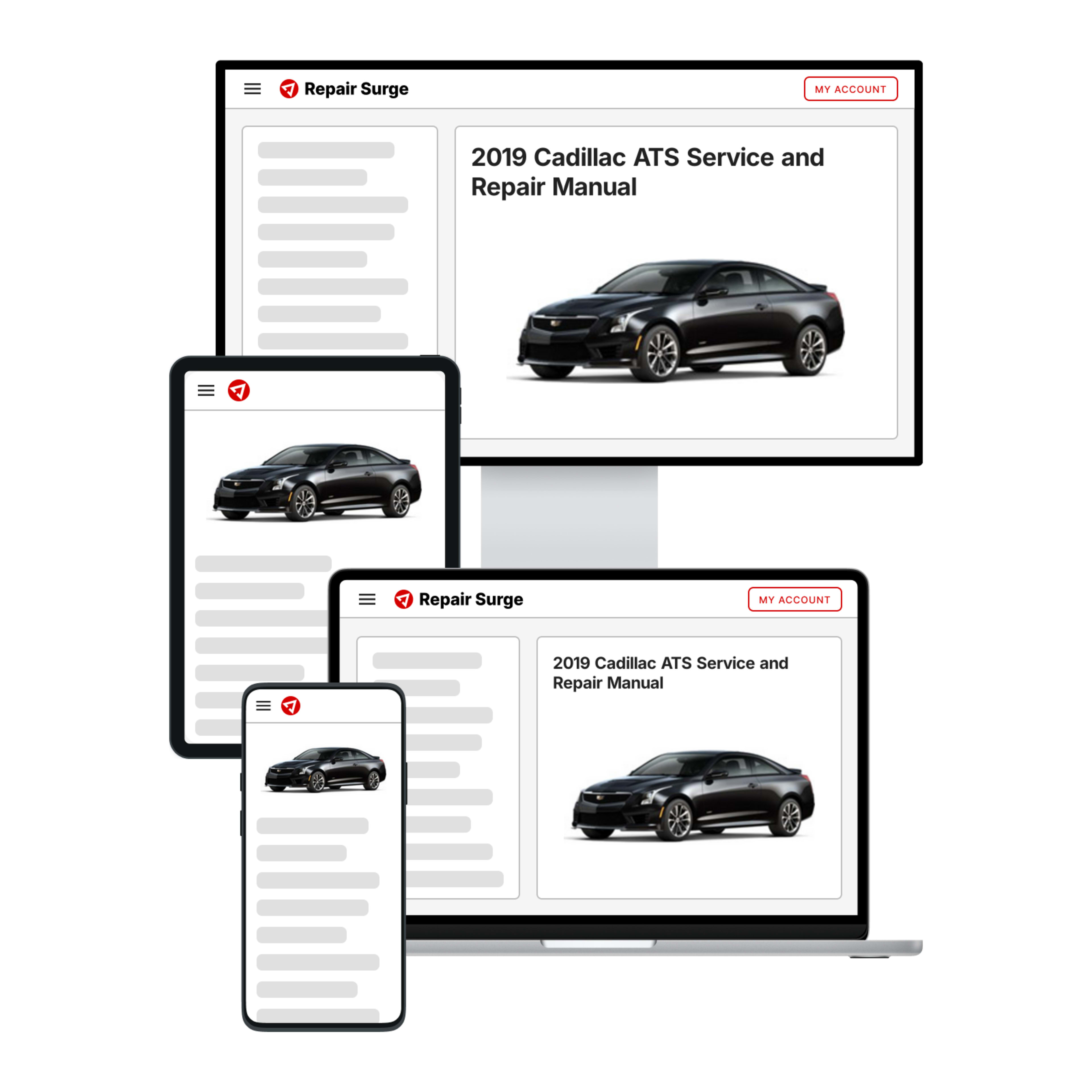 2019 Cadillac ATS service and repair manual hero image