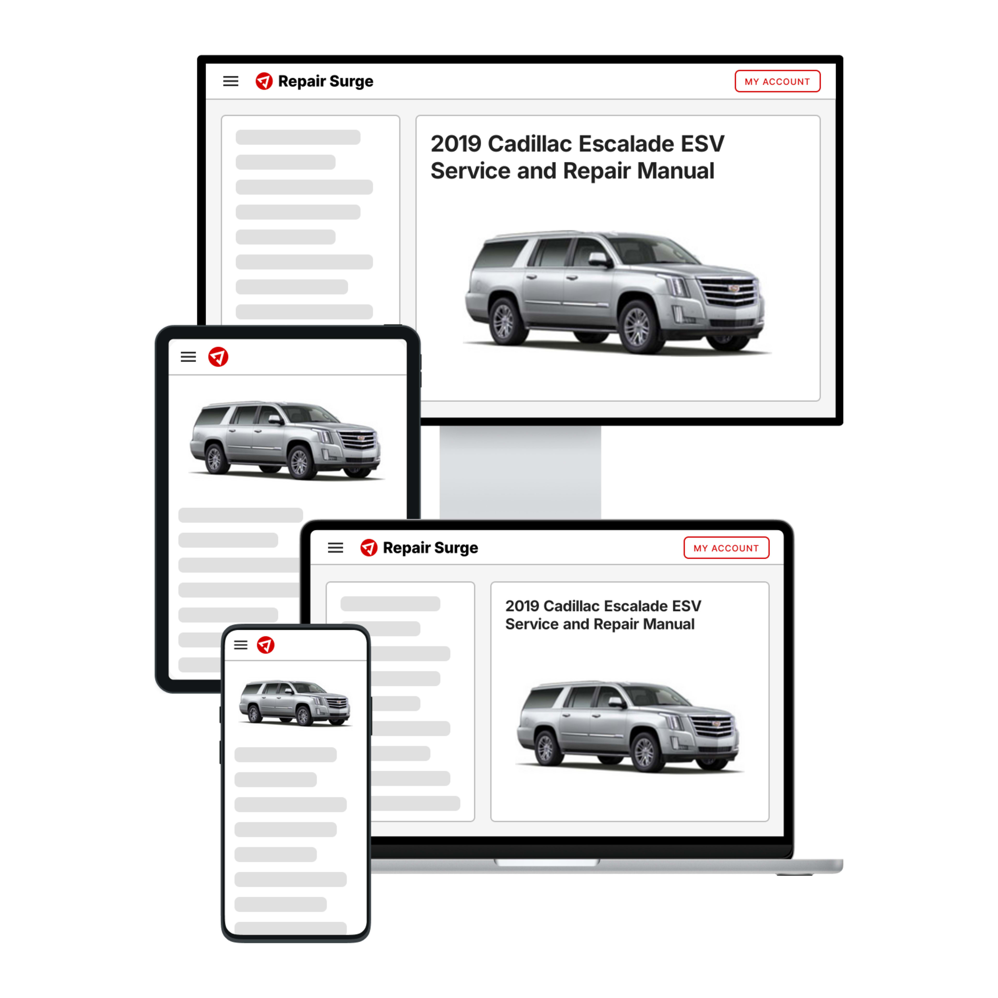2019 Cadillac Escalade ESV service and repair manual hero image