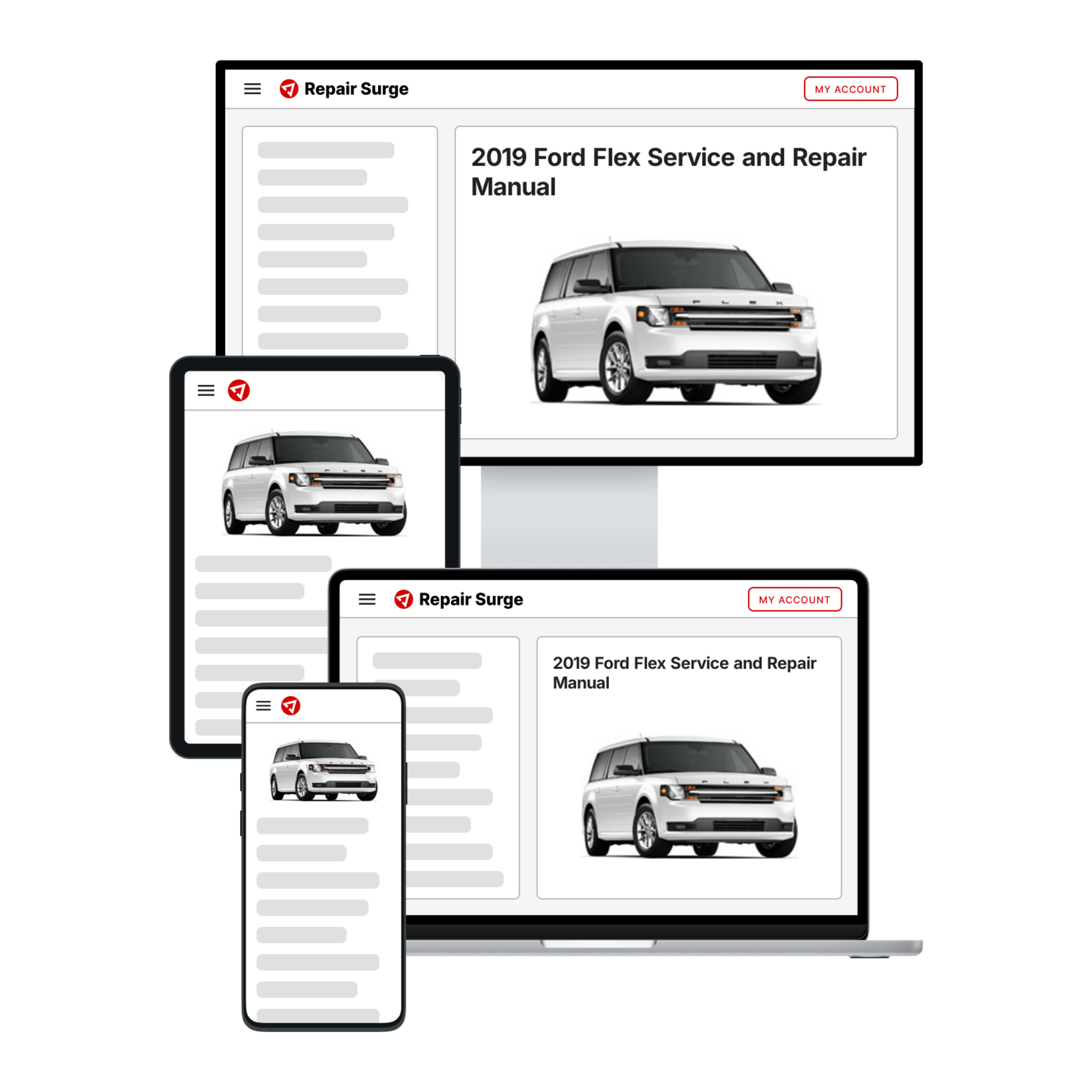 2019 Ford Flex service and repair manual hero image