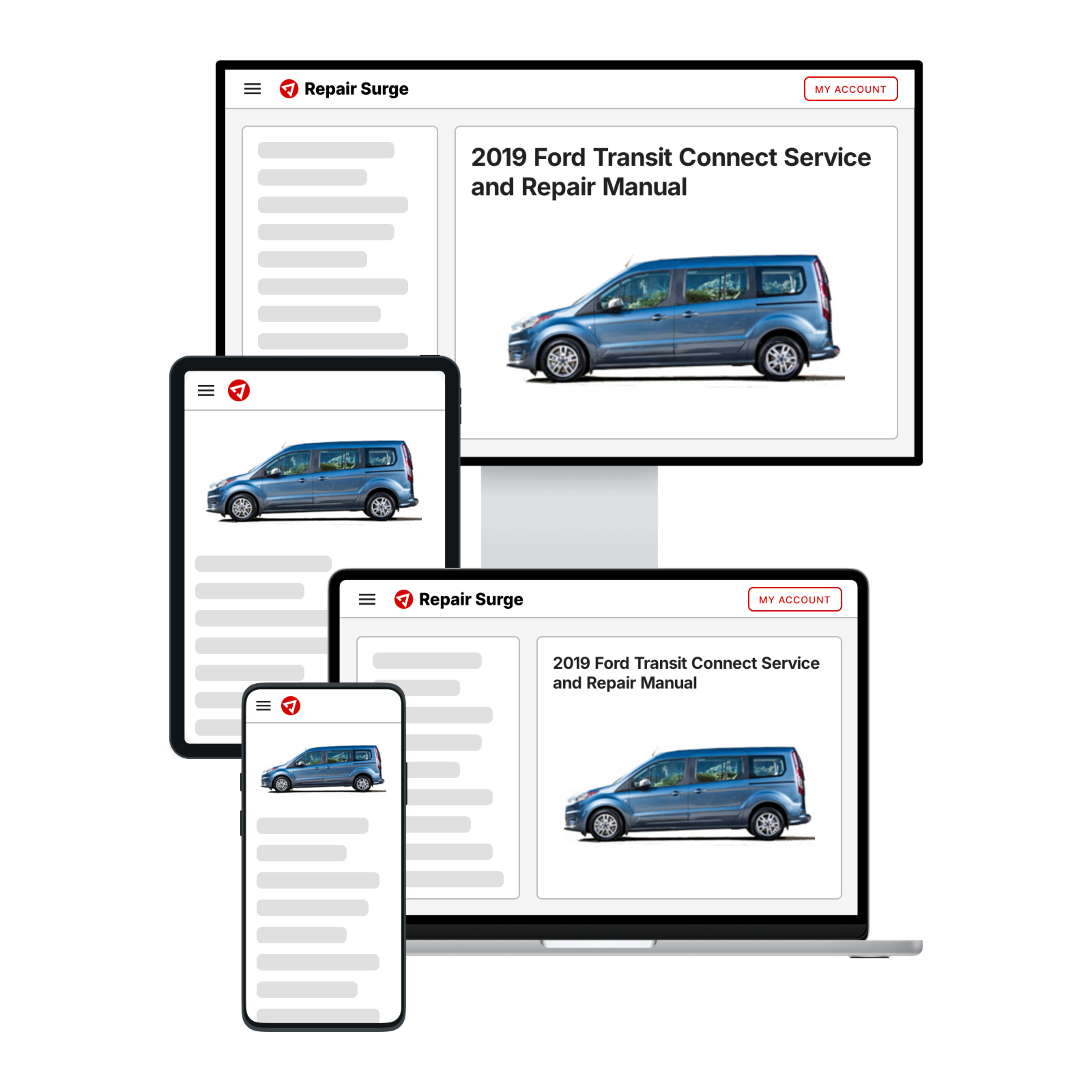 2019 Ford Transit Connect service and repair manual hero image
