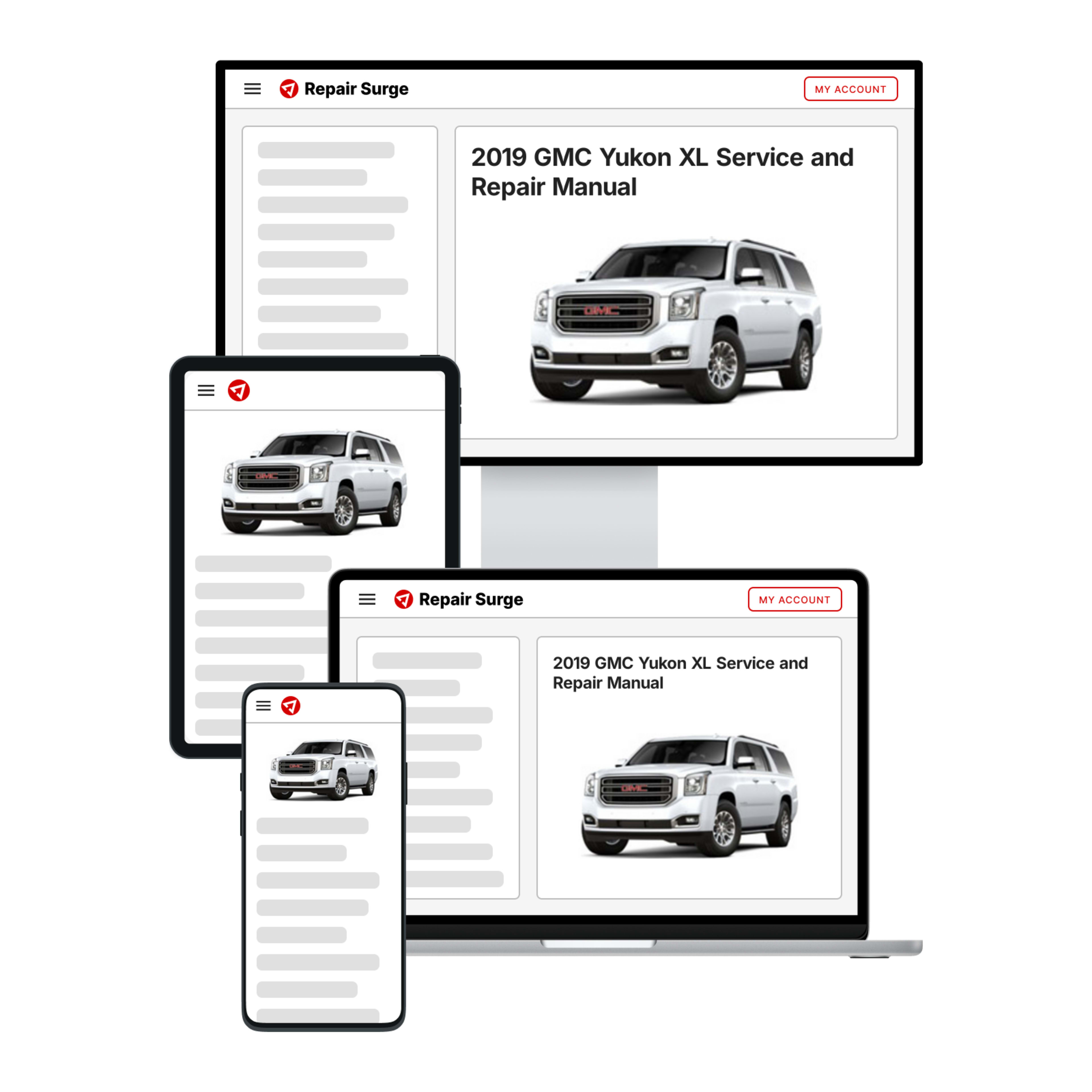 2019 GMC Yukon XL service and repair manual hero image