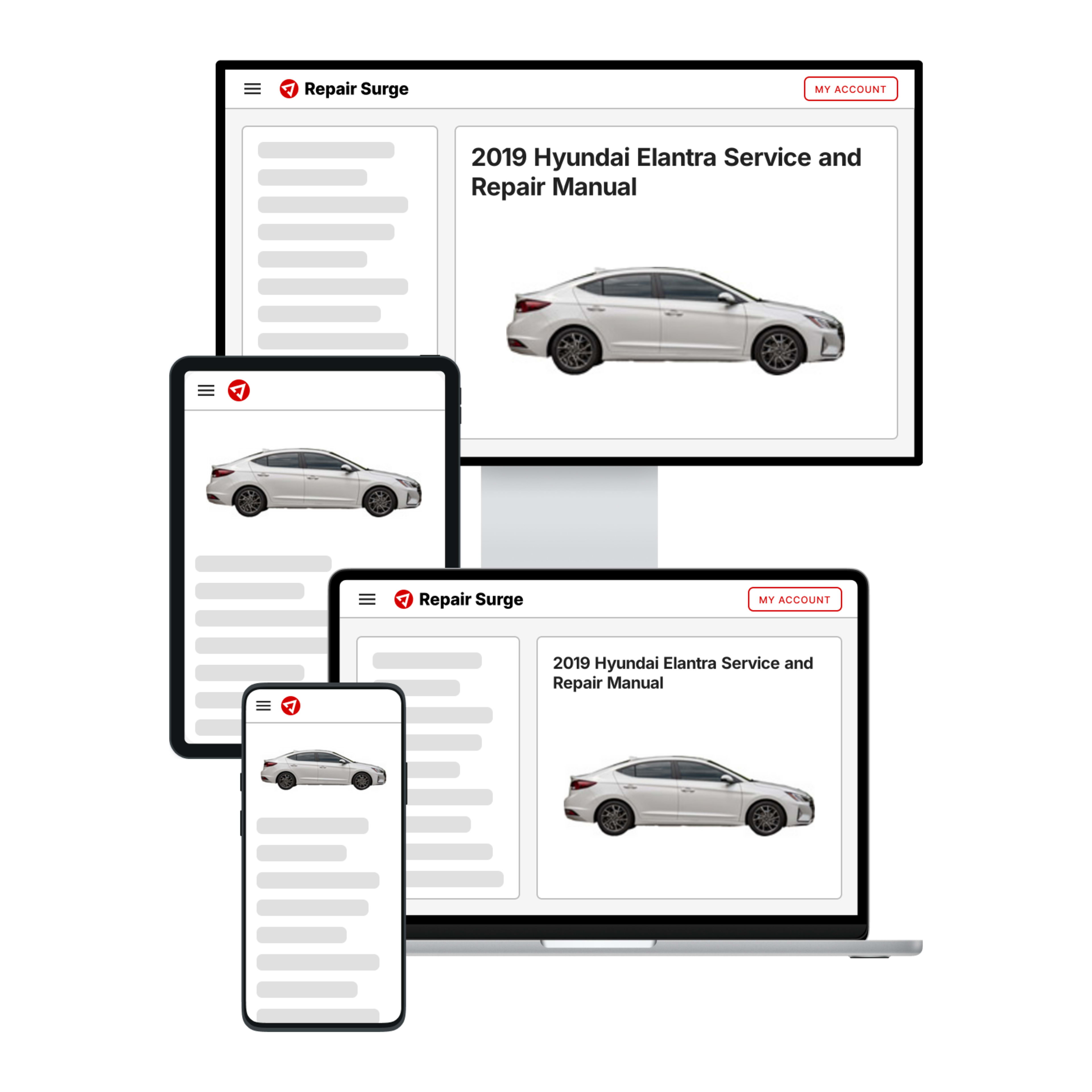 2019 Hyundai Elantra service and repair manual hero image
