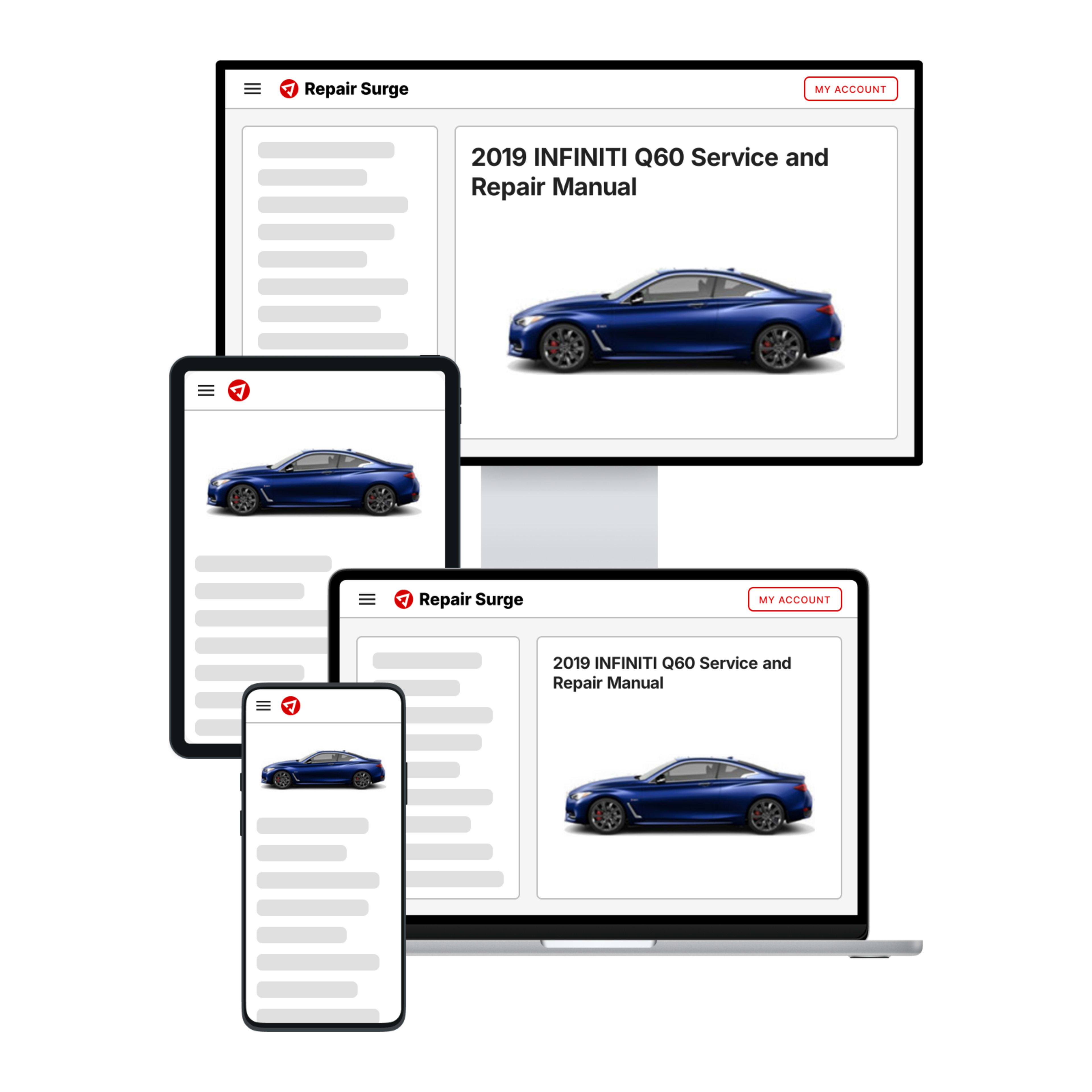 2019 INFINITI Q60 service and repair manual hero image