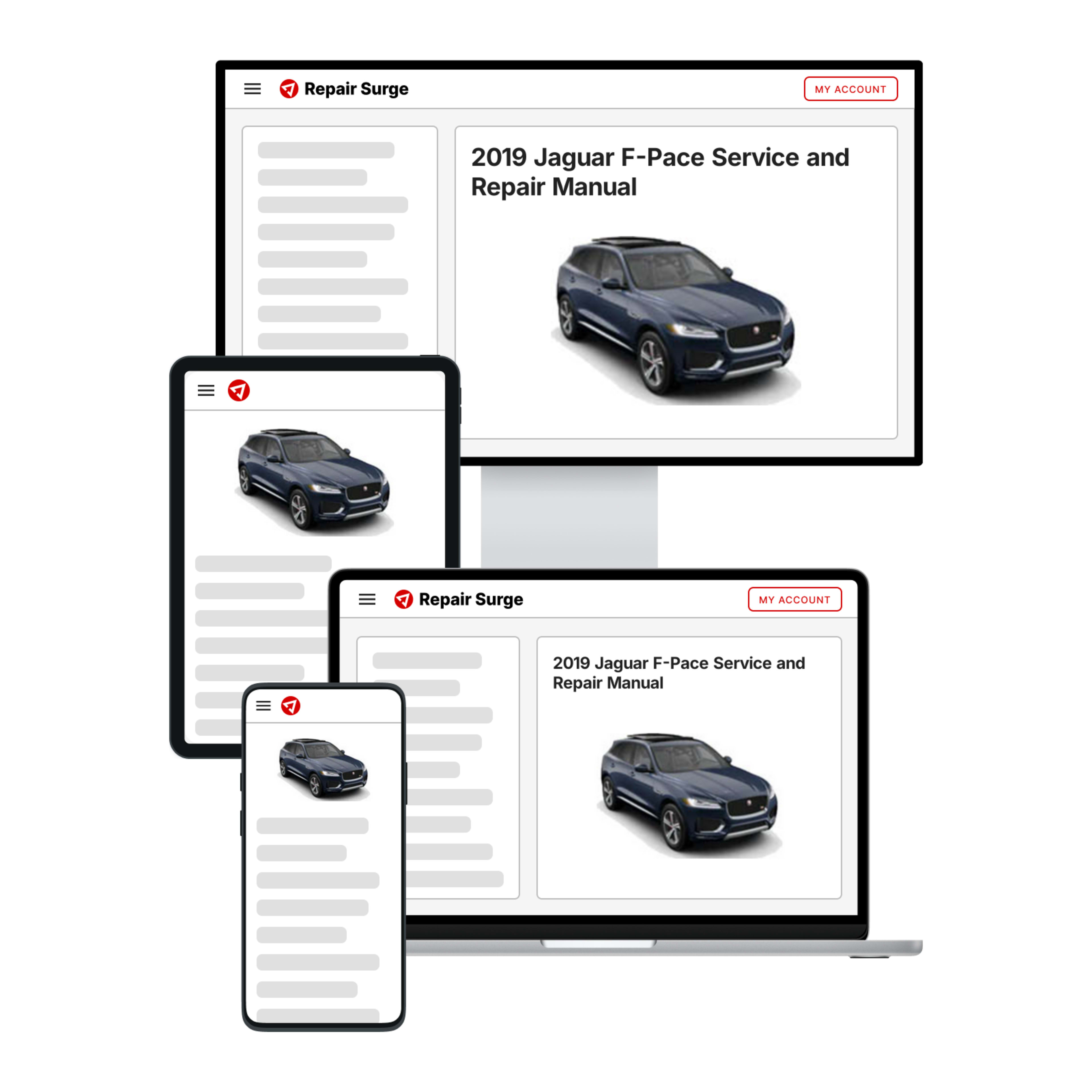 2019 Jaguar F-Pace service and repair manual hero image