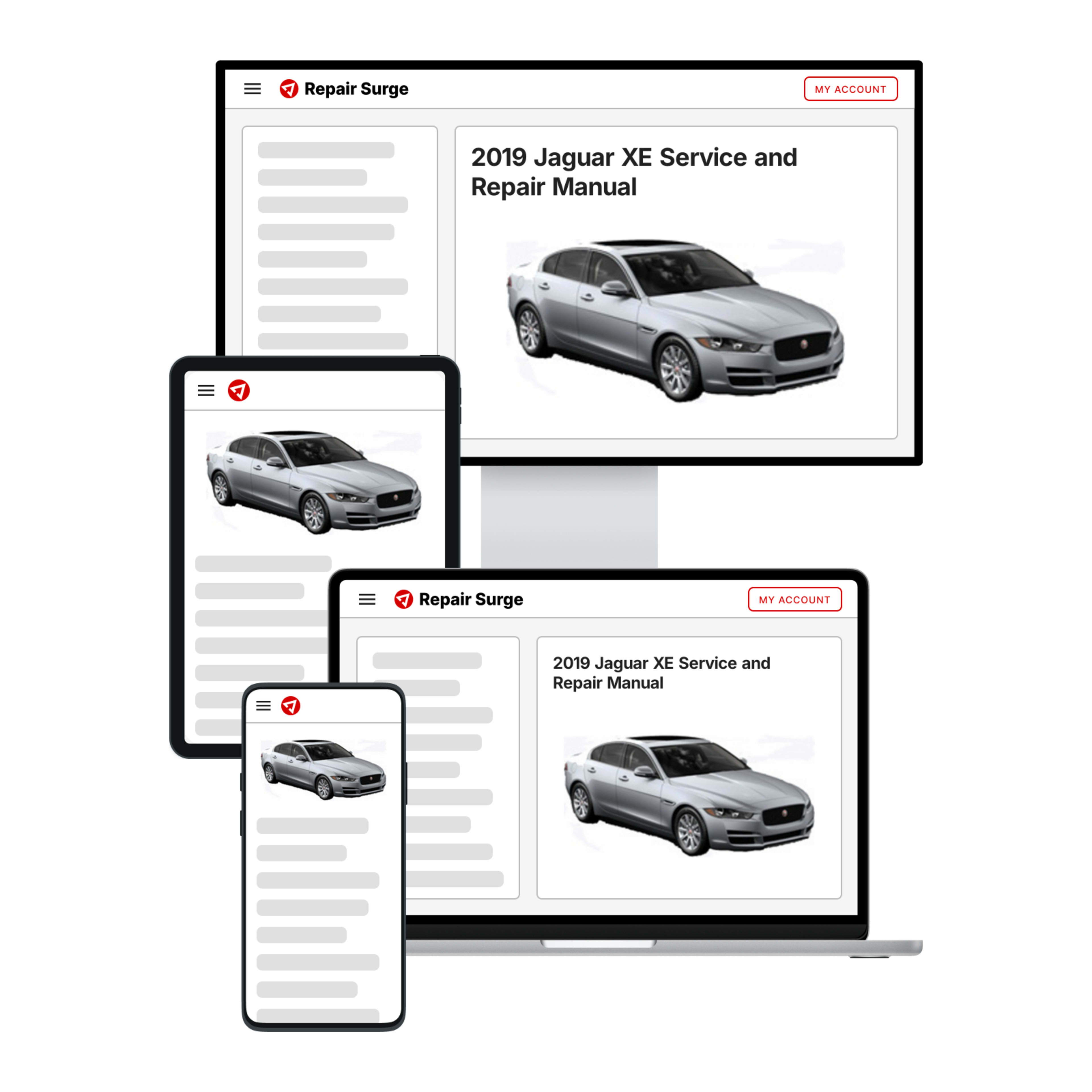 2019 Jaguar XE service and repair manual hero image