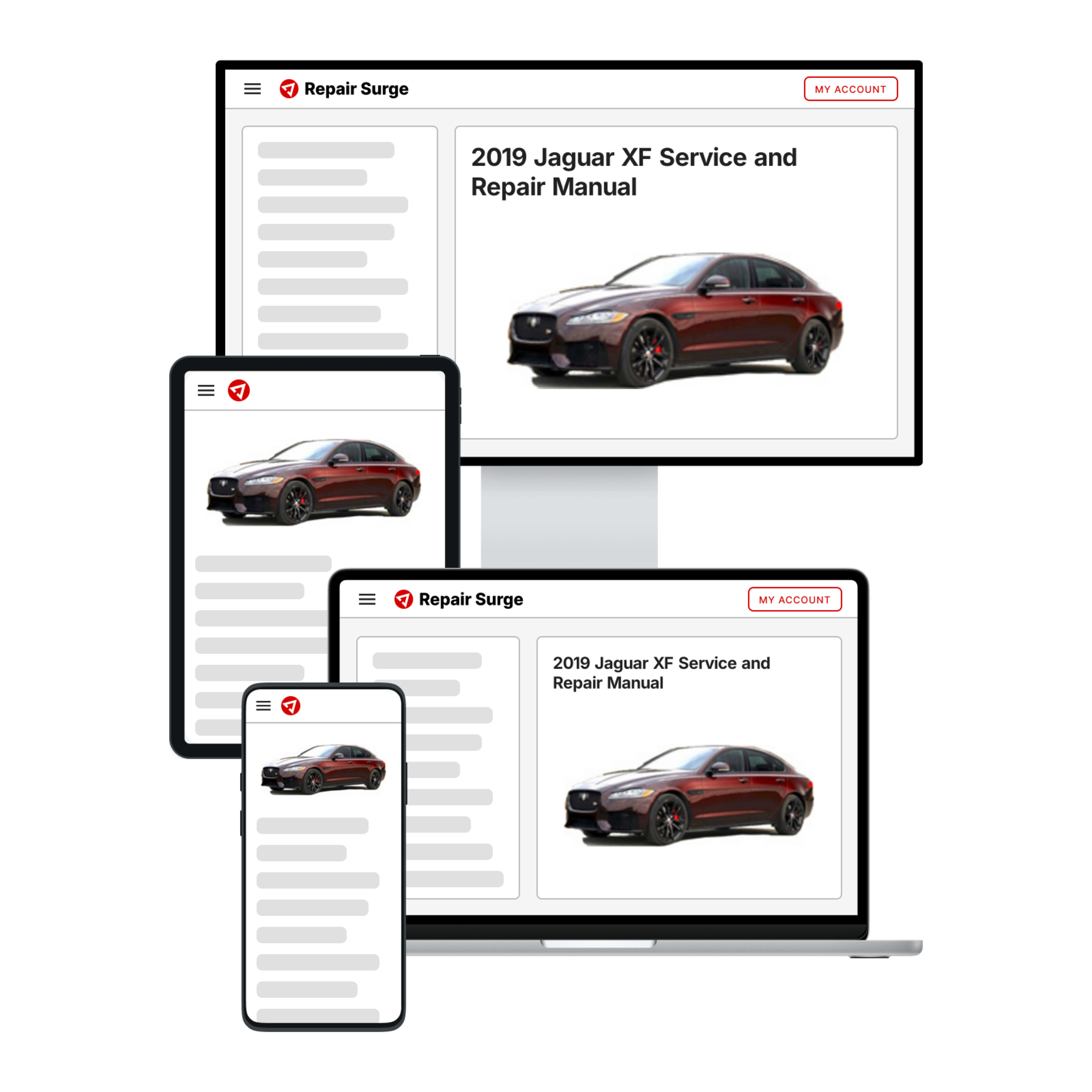 2019 Jaguar XF service and repair manual hero image