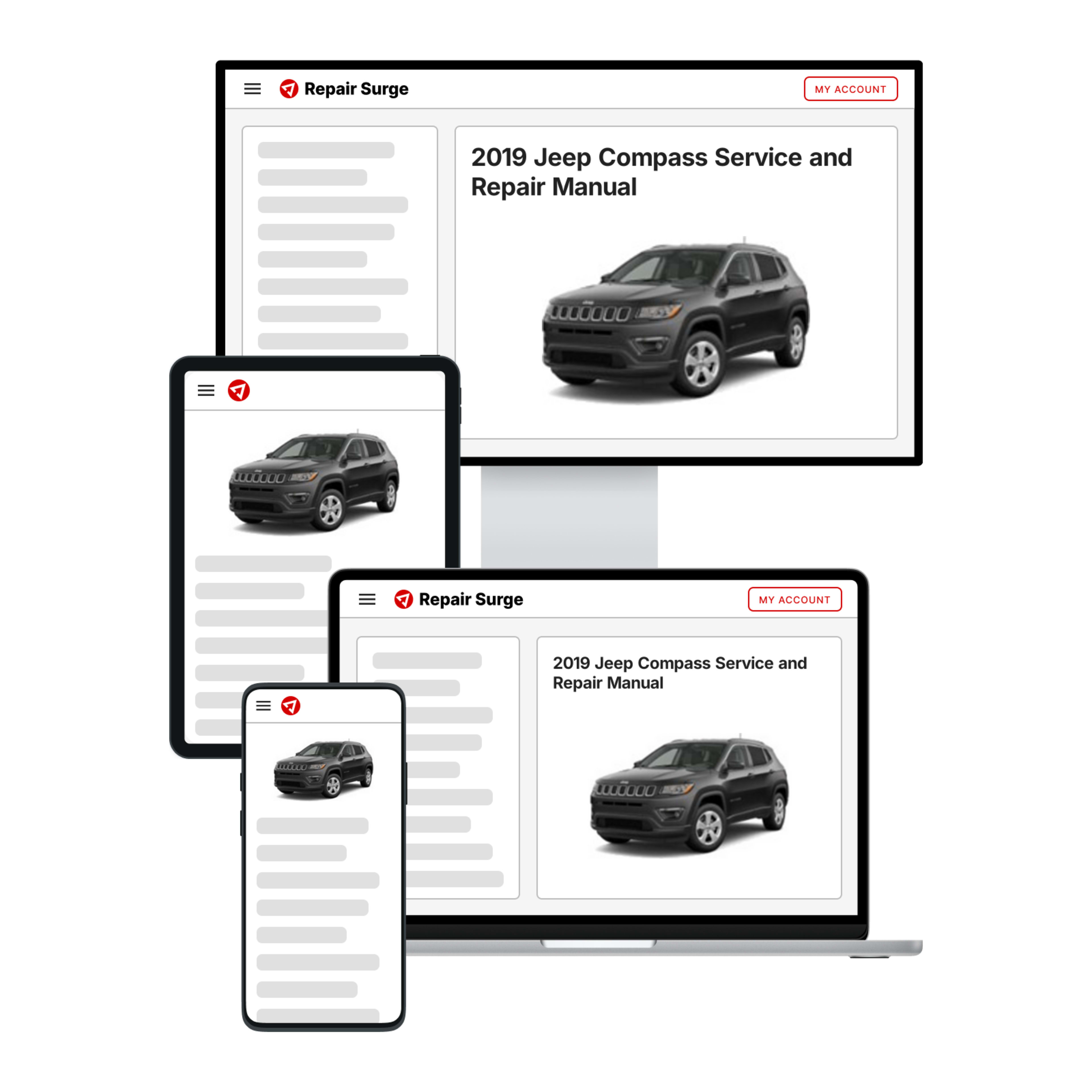 2019 Jeep Compass service and repair manual hero image