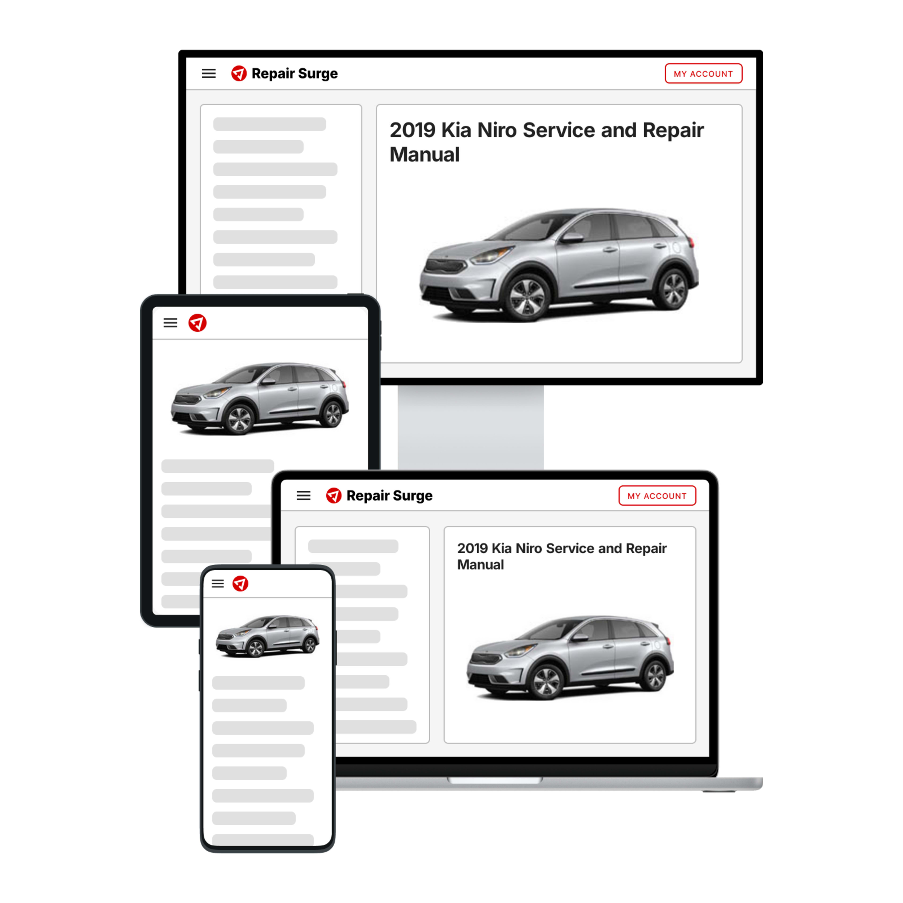 2019 Kia Niro service and repair manual hero image