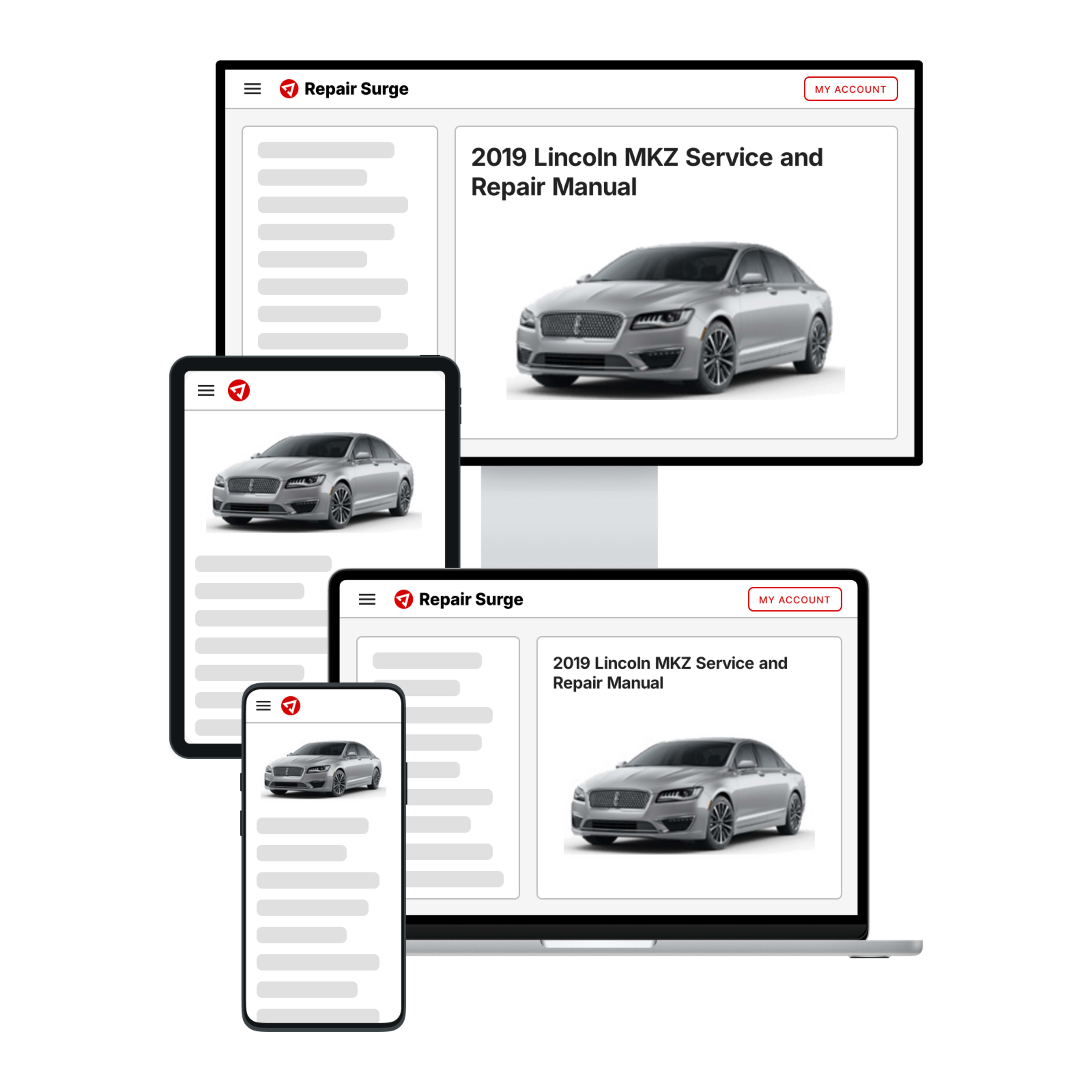2019 Lincoln MKZ service and repair manual hero image