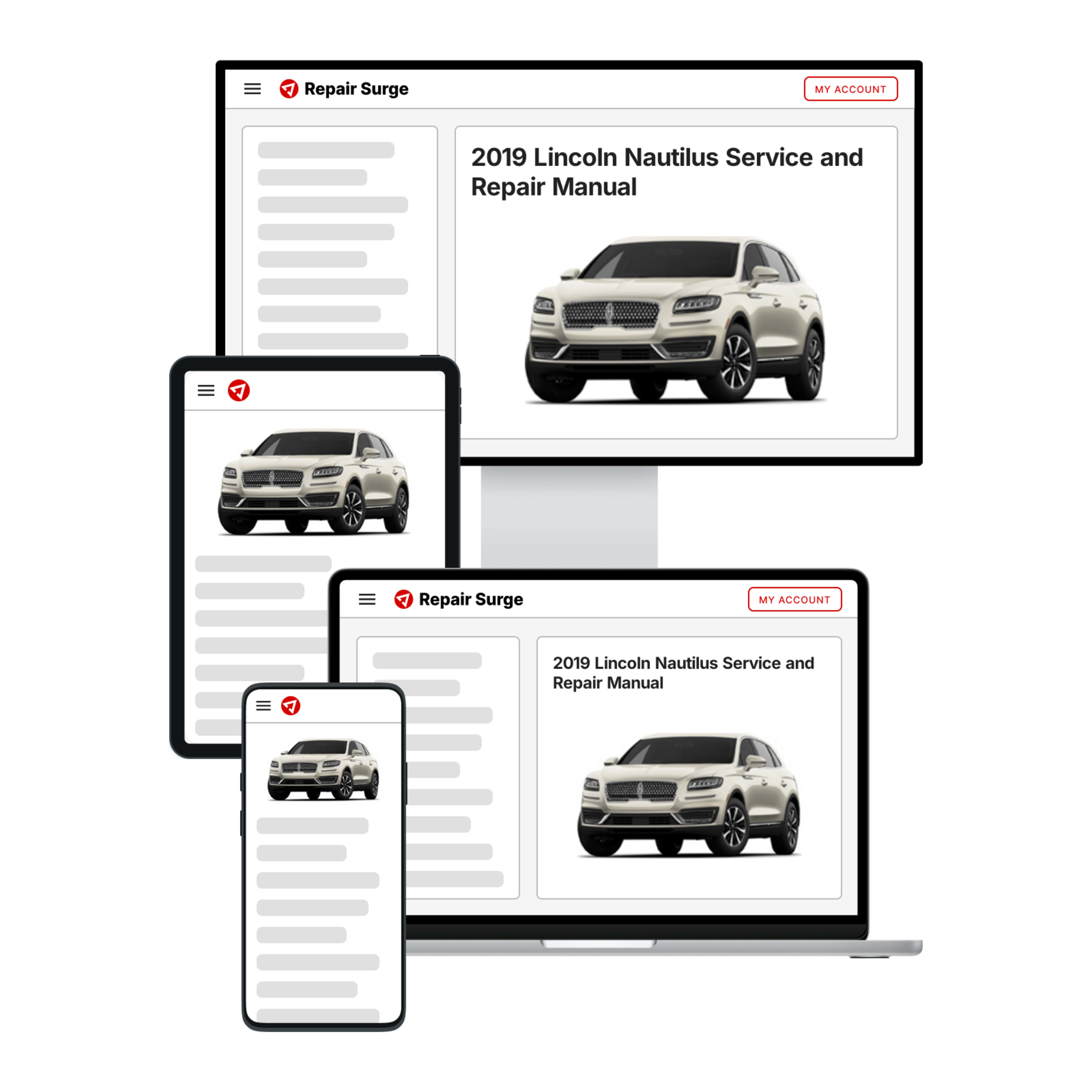 2019 Lincoln Nautilus service and repair manual hero image