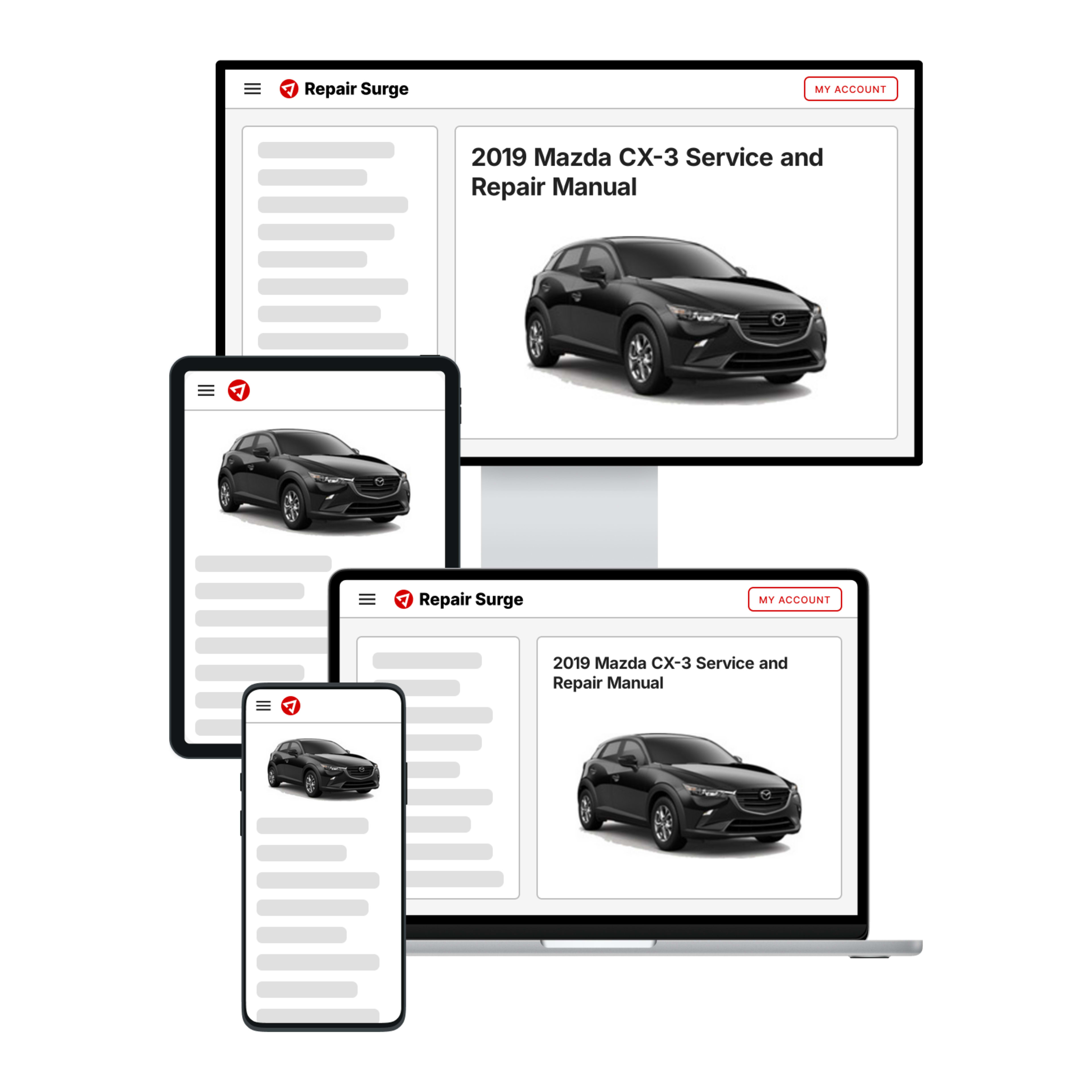 2019 Mazda CX-3 service and repair manual hero image