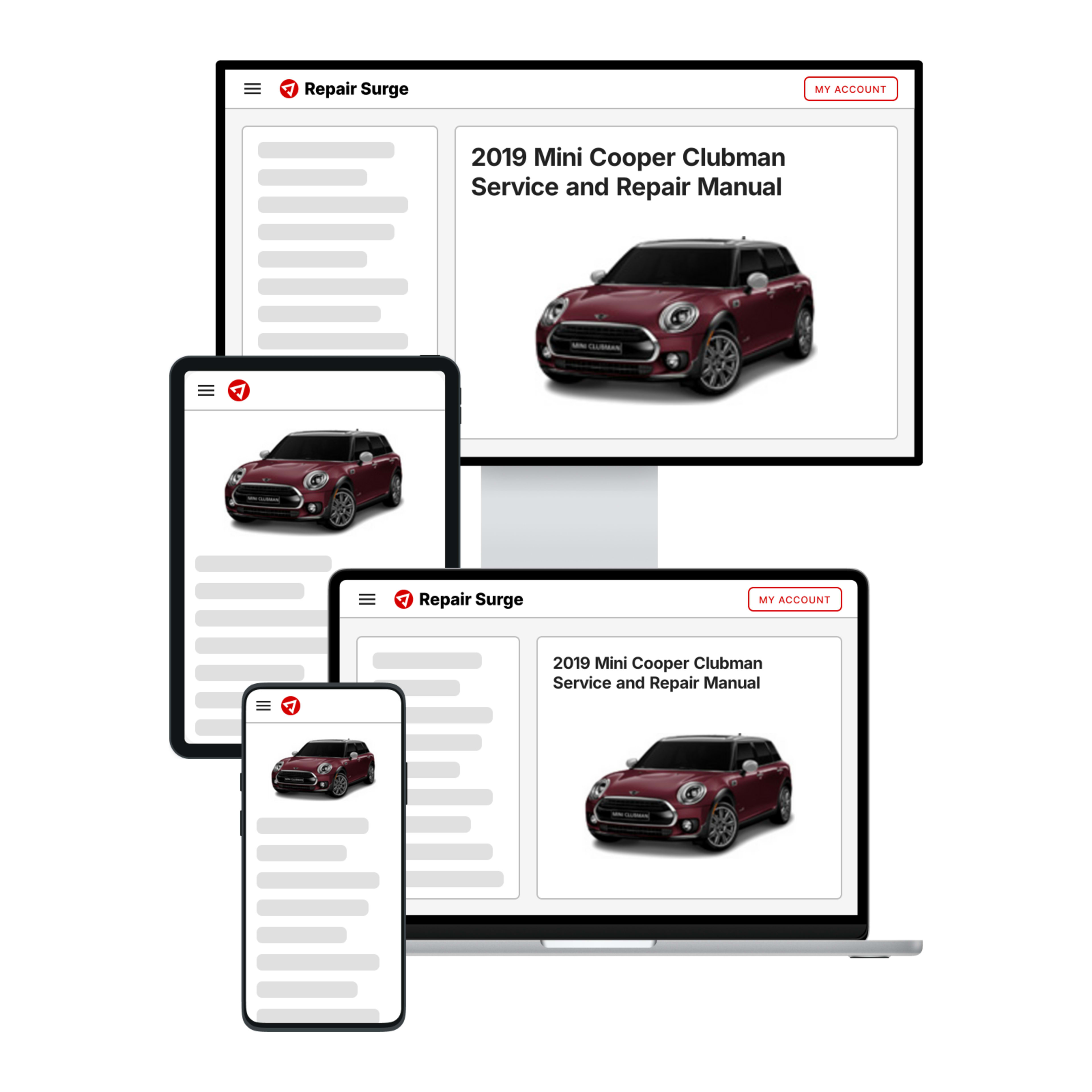 2019 Mini Cooper Clubman service and repair manual hero image
