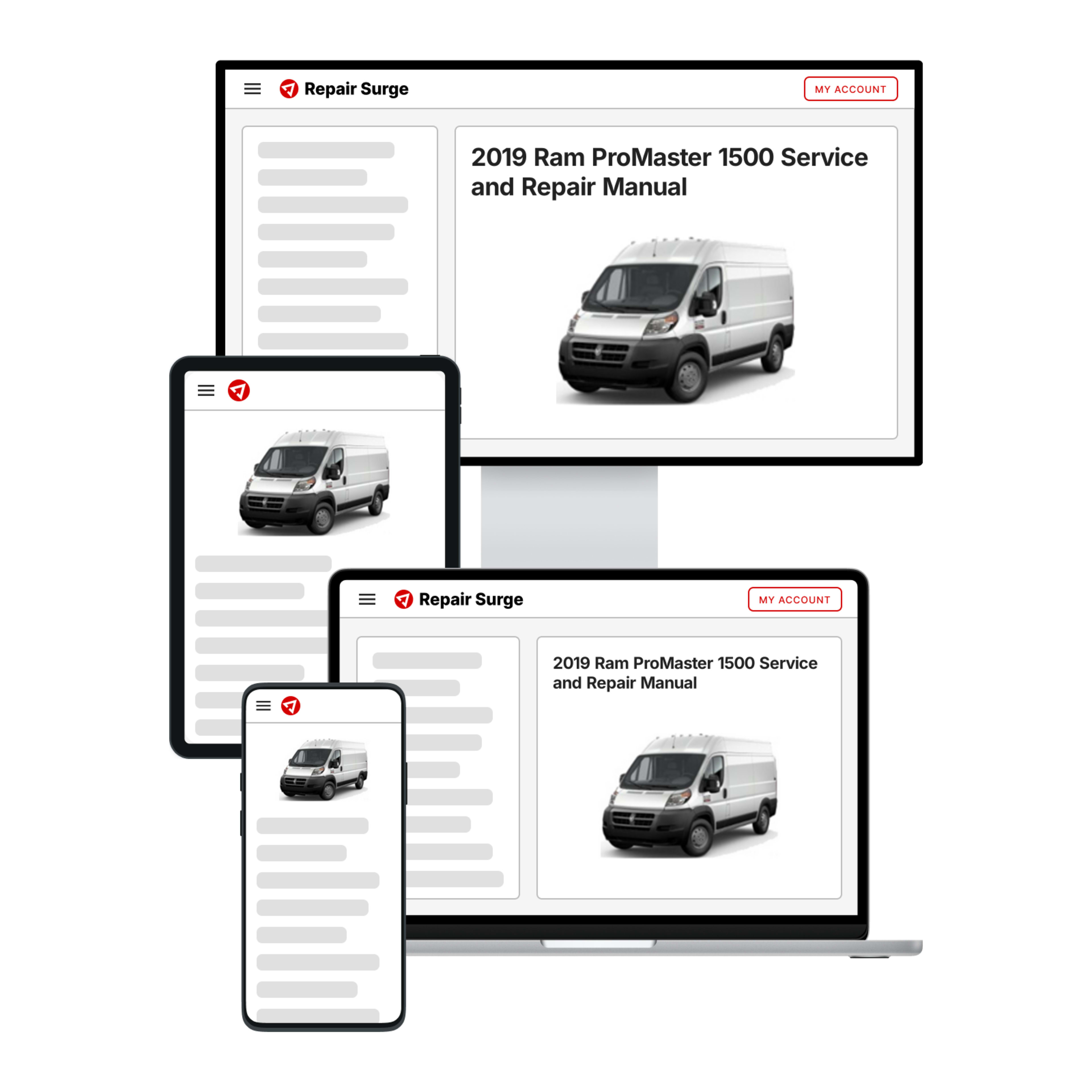 2019 Ram ProMaster 1500 service and repair manual hero image
