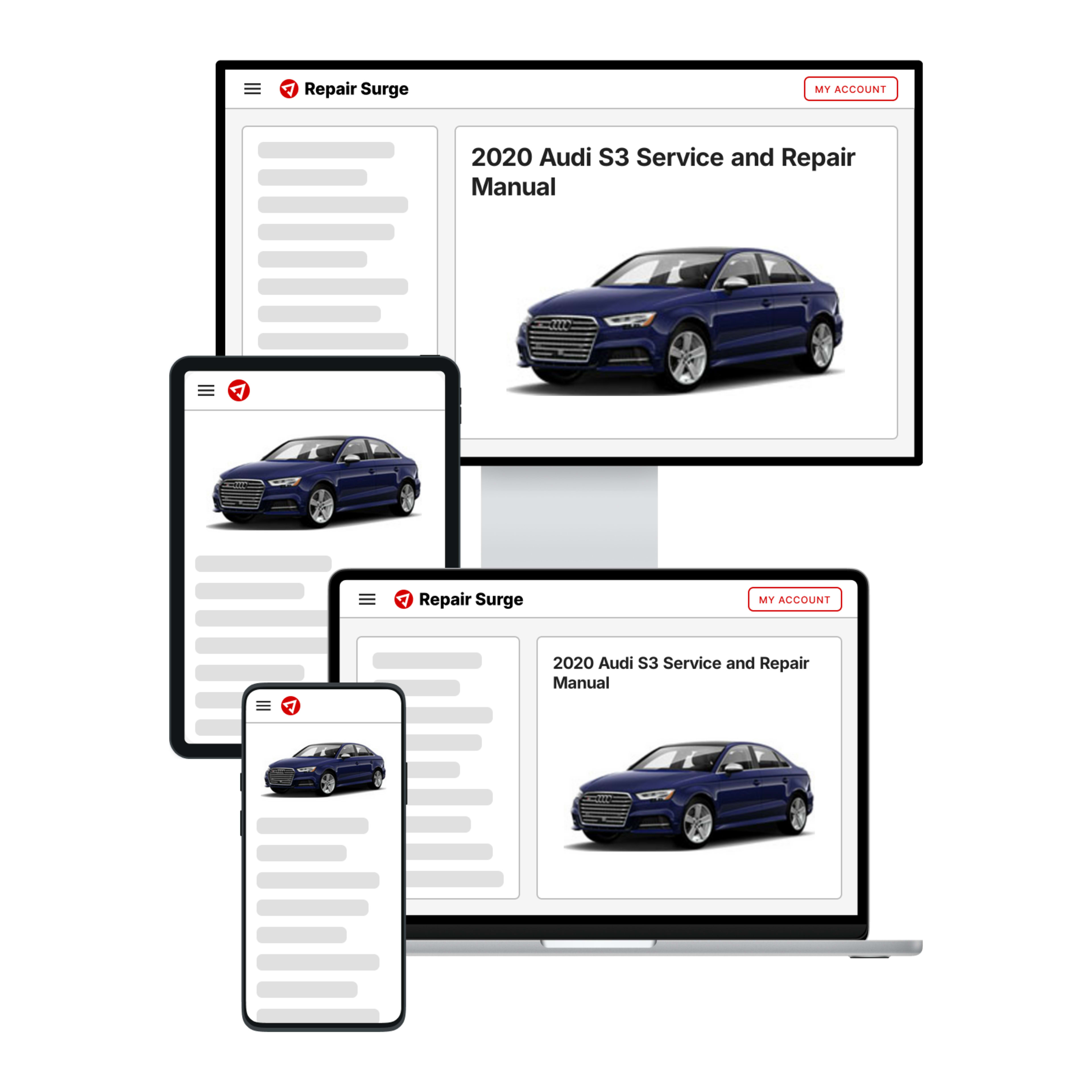 2020 Audi S3 service and repair manual hero image