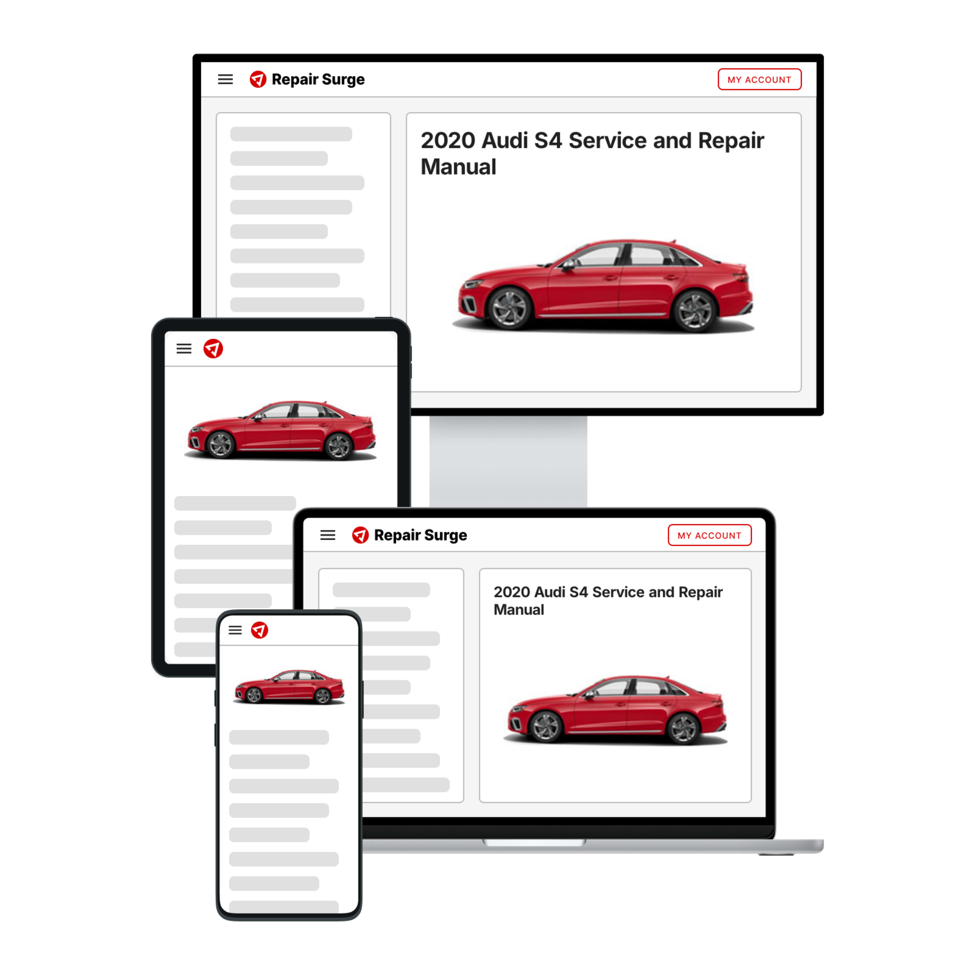 2020 Audi S4 service and repair manual hero image