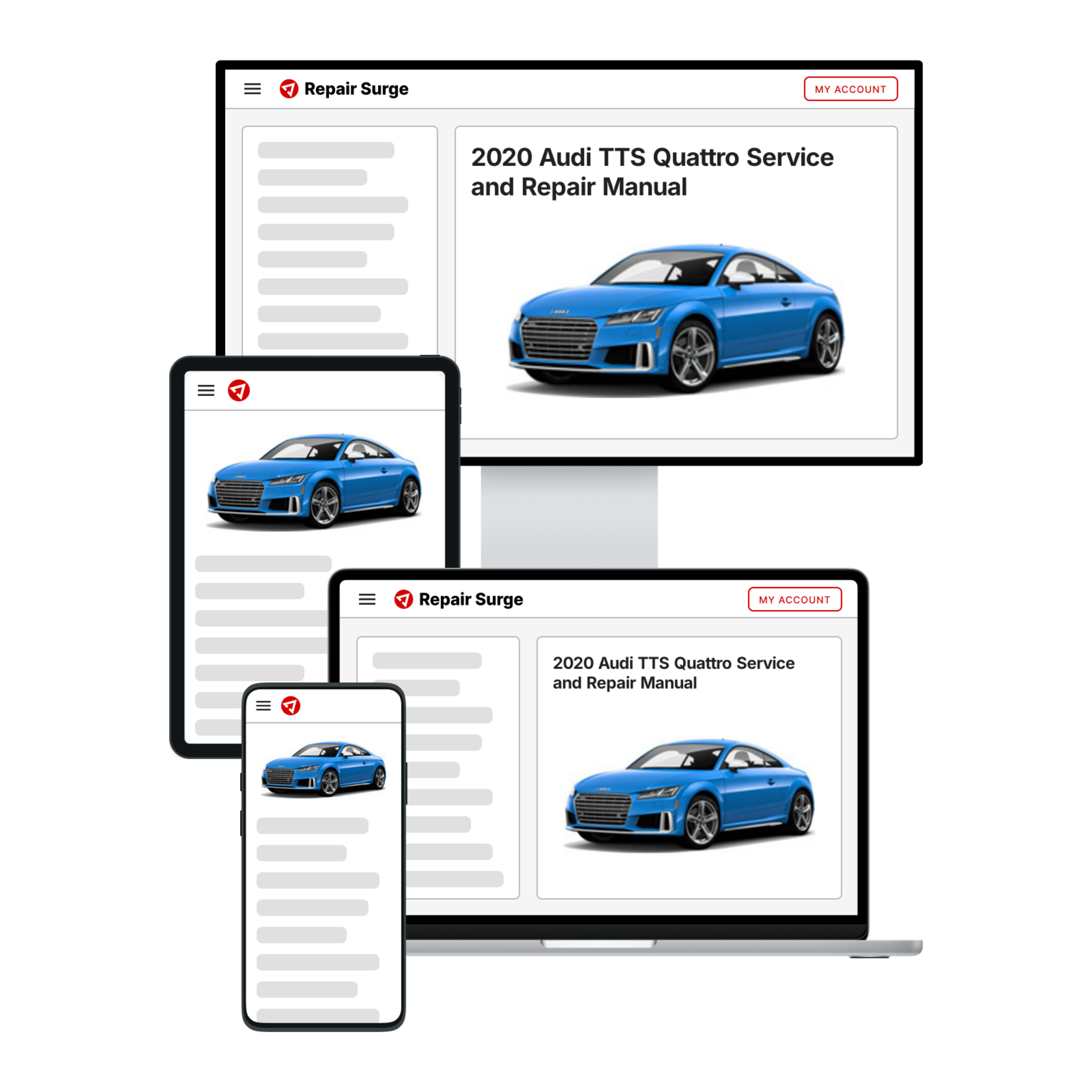 2020 Audi TTS Quattro service and repair manual hero image