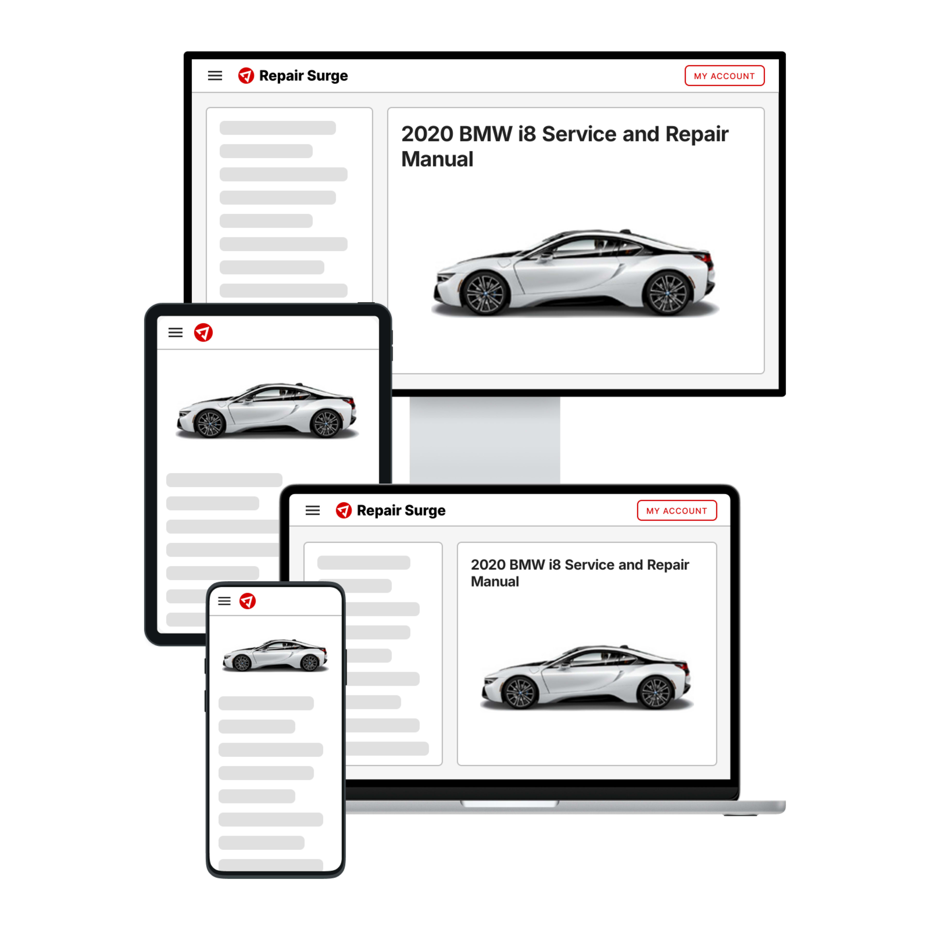 2020 BMW i8 service and repair manual hero image