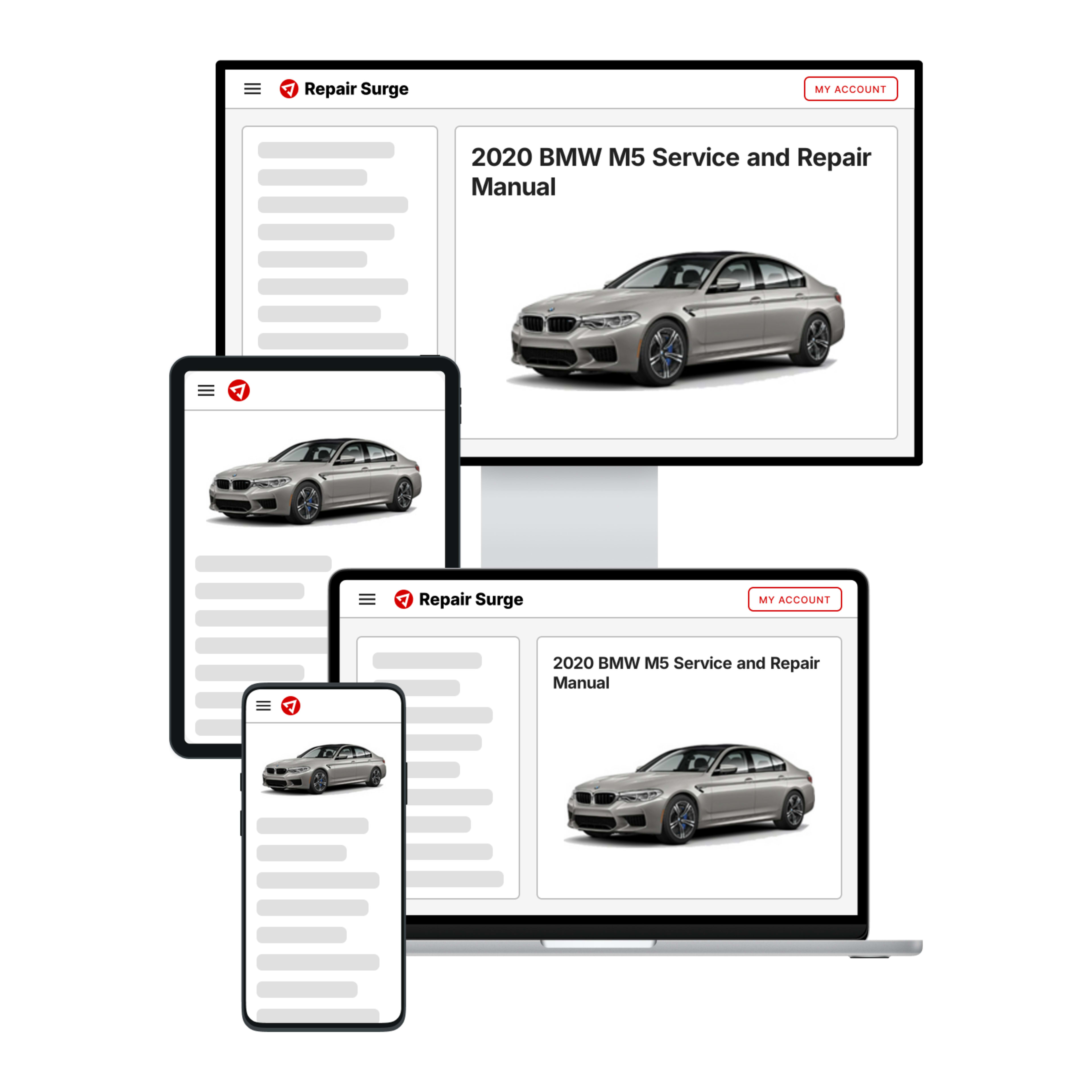 2020 BMW M5 service and repair manual hero image