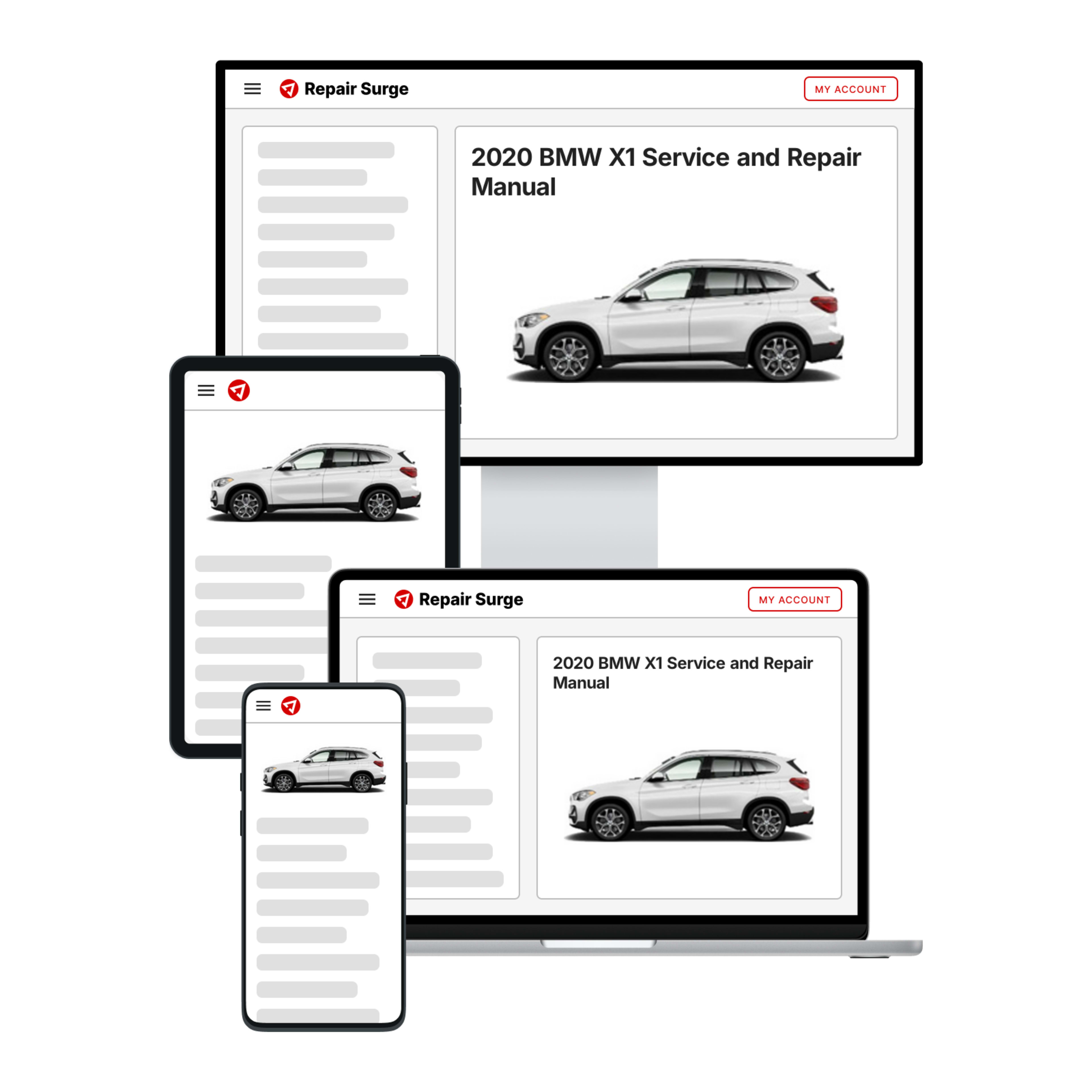 2020 BMW X1 service and repair manual hero image