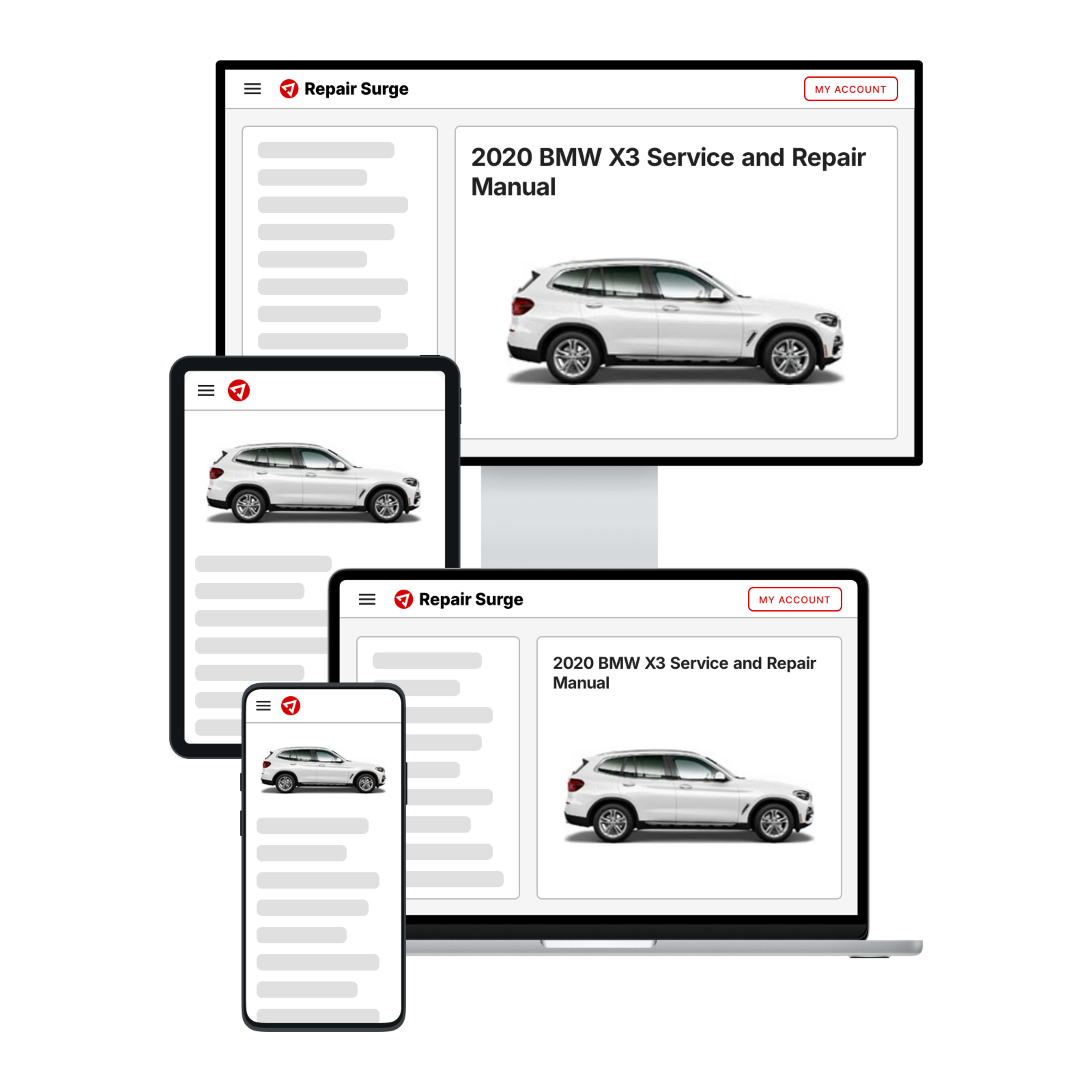2020 BMW X3 service and repair manual hero image