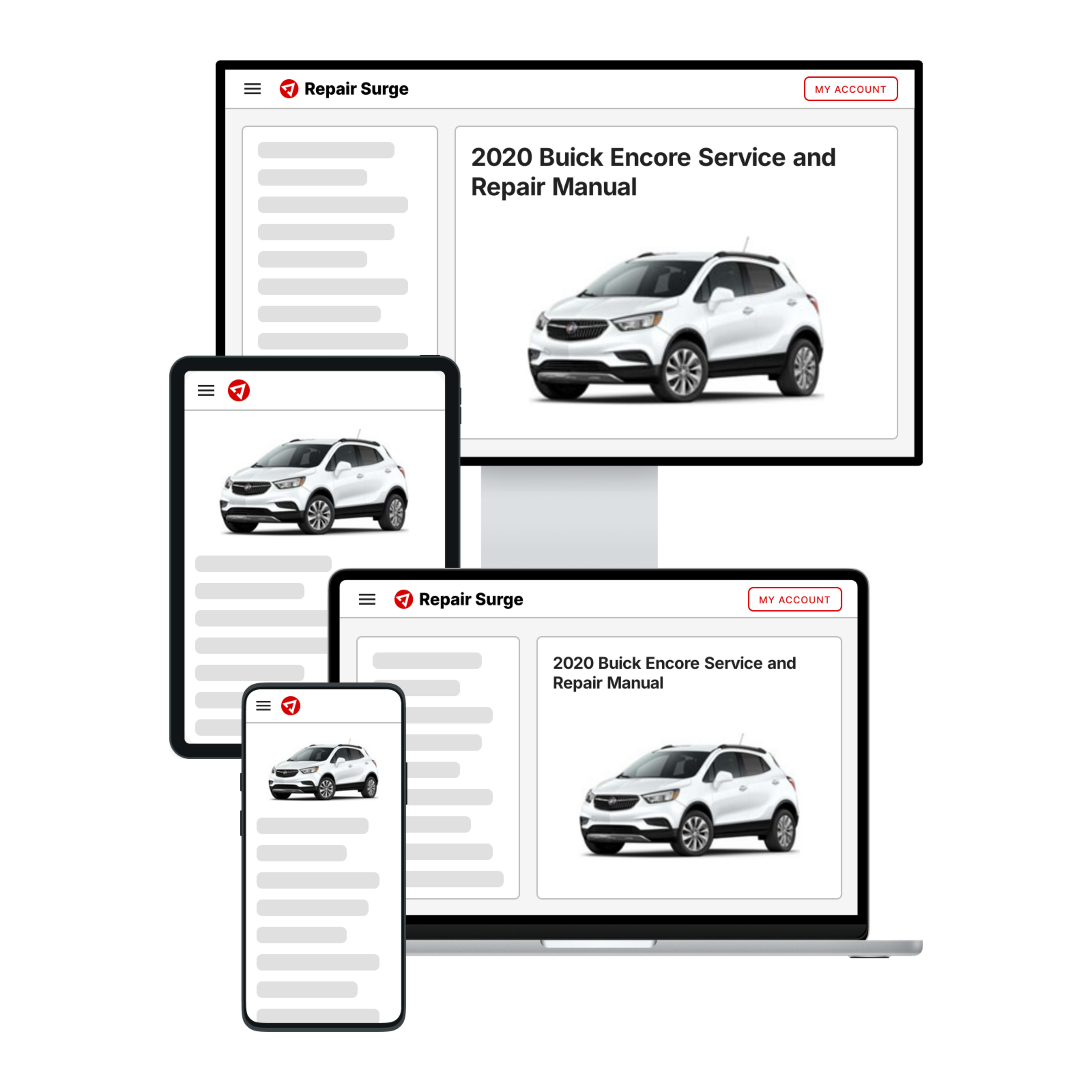 2020 Buick Encore service and repair manual hero image