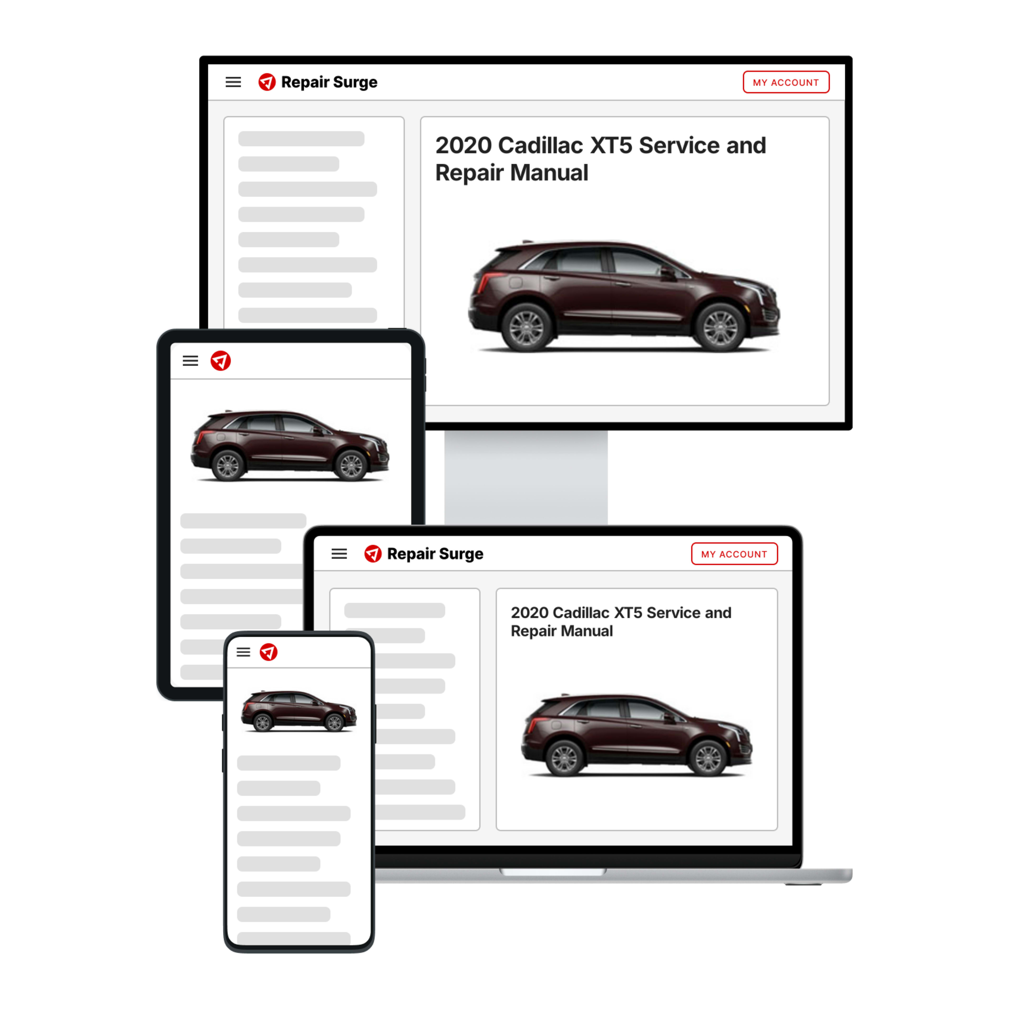 2020 Cadillac XT5 service and repair manual hero image