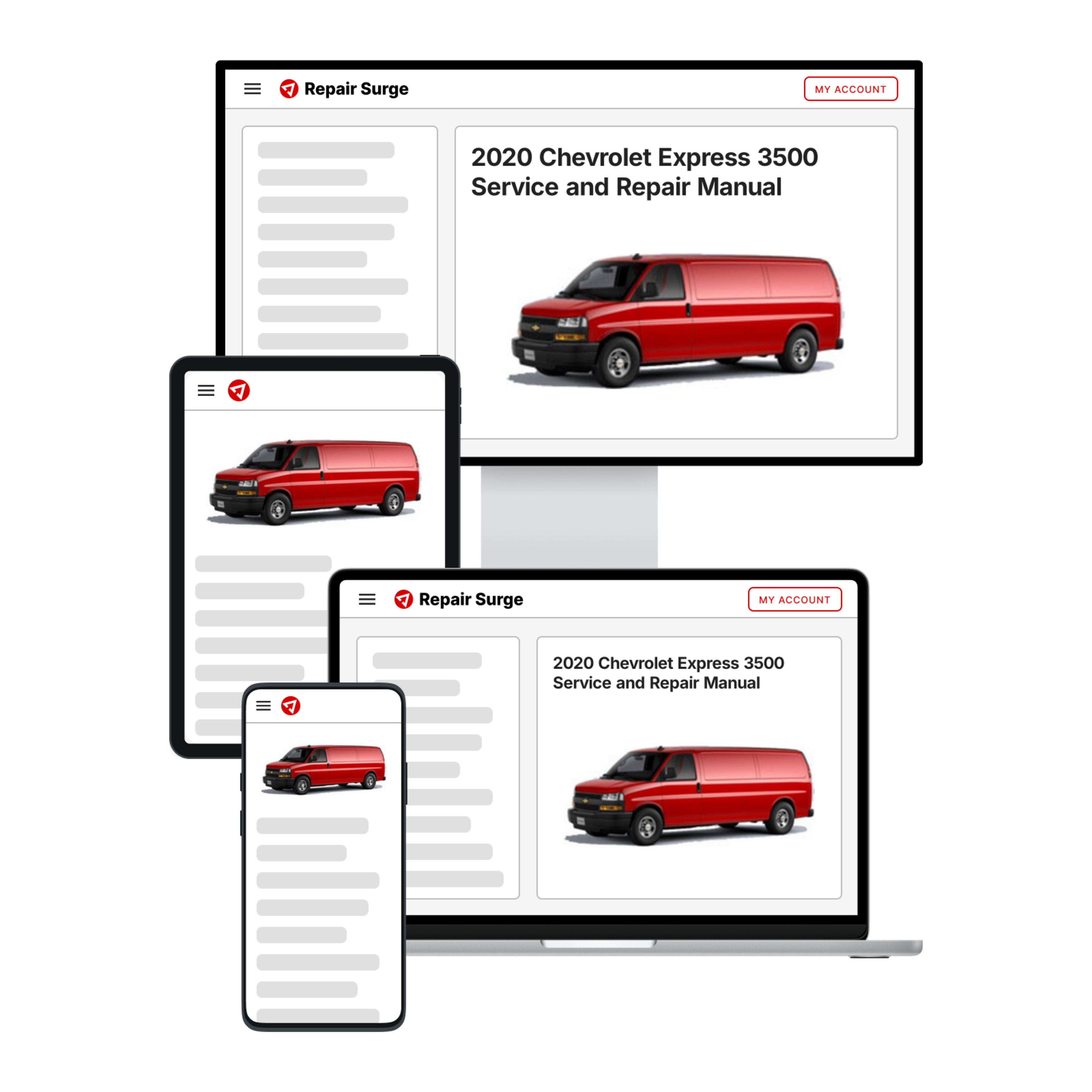 2020 Chevrolet Express 3500 service and repair manual hero image