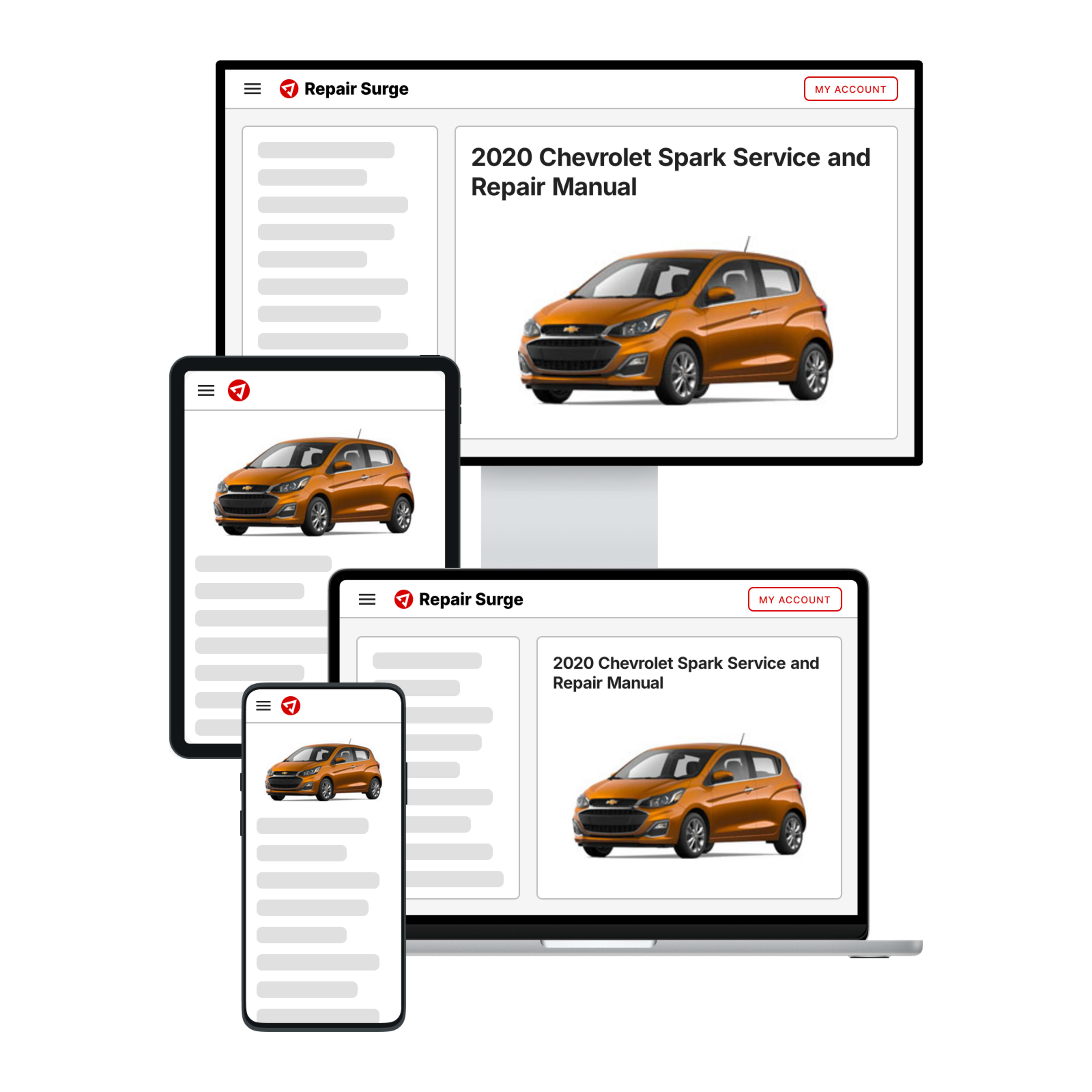 2020 Chevrolet Spark service and repair manual hero image