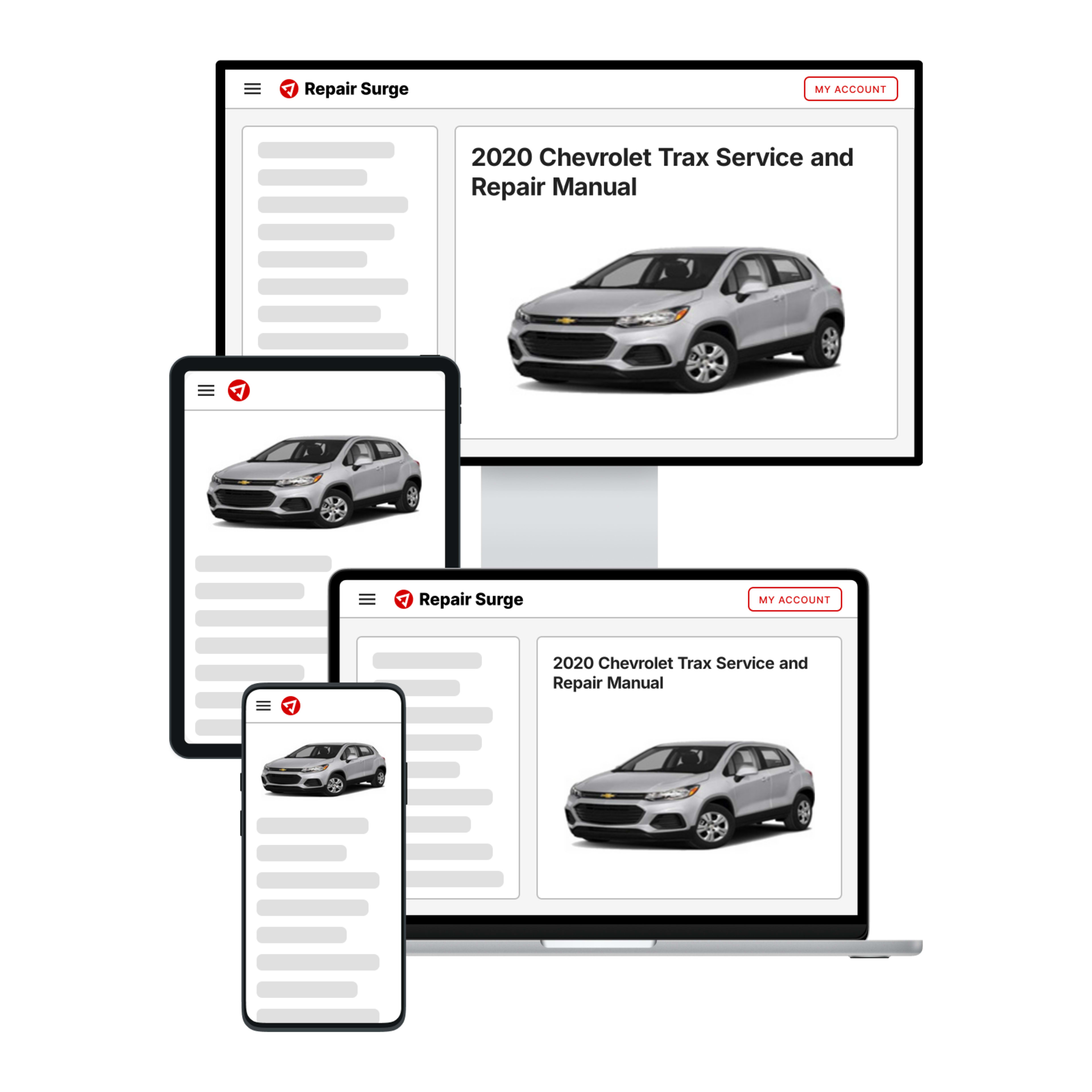 2020 Chevrolet Trax service and repair manual hero image