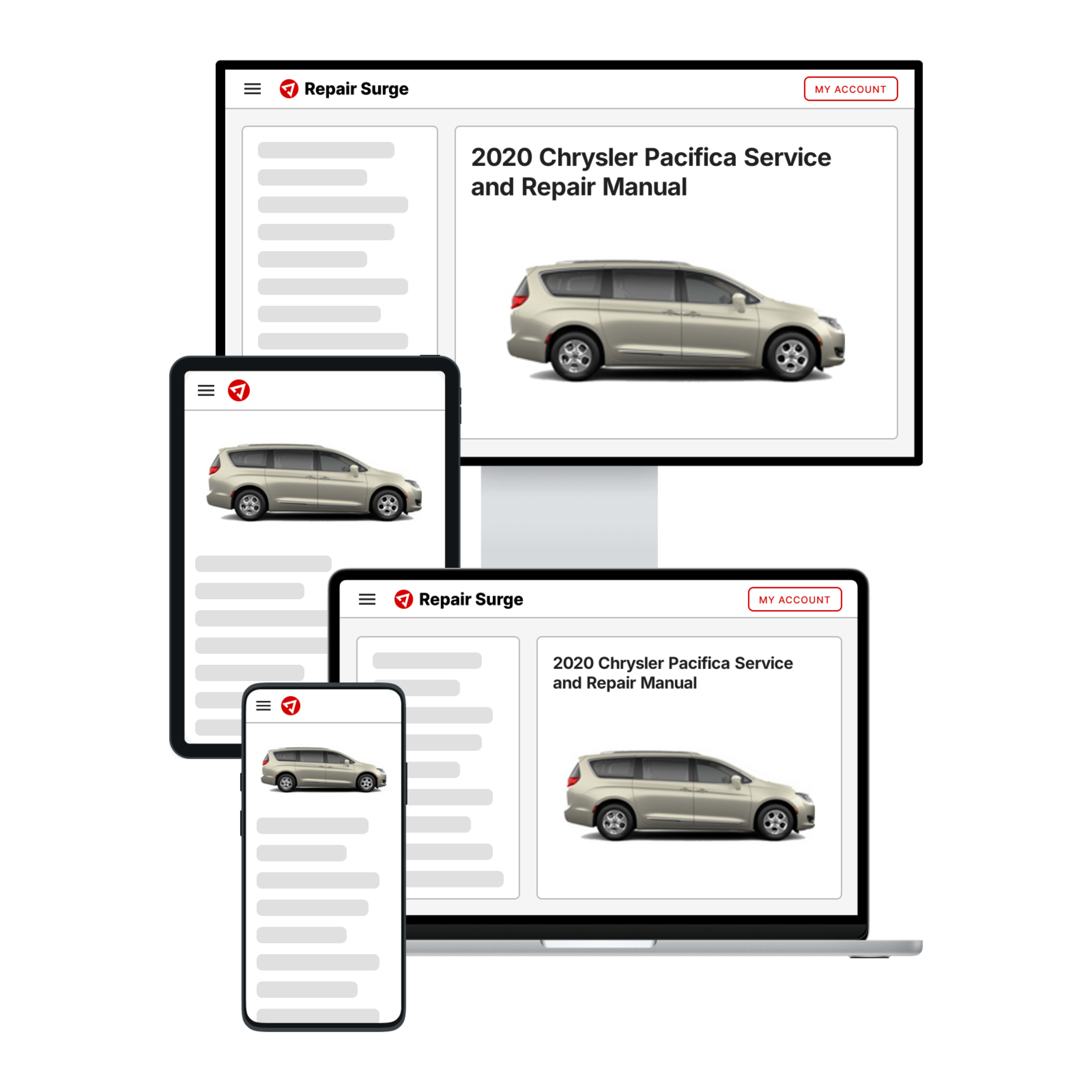 2020 Chrysler Pacifica service and repair manual hero image