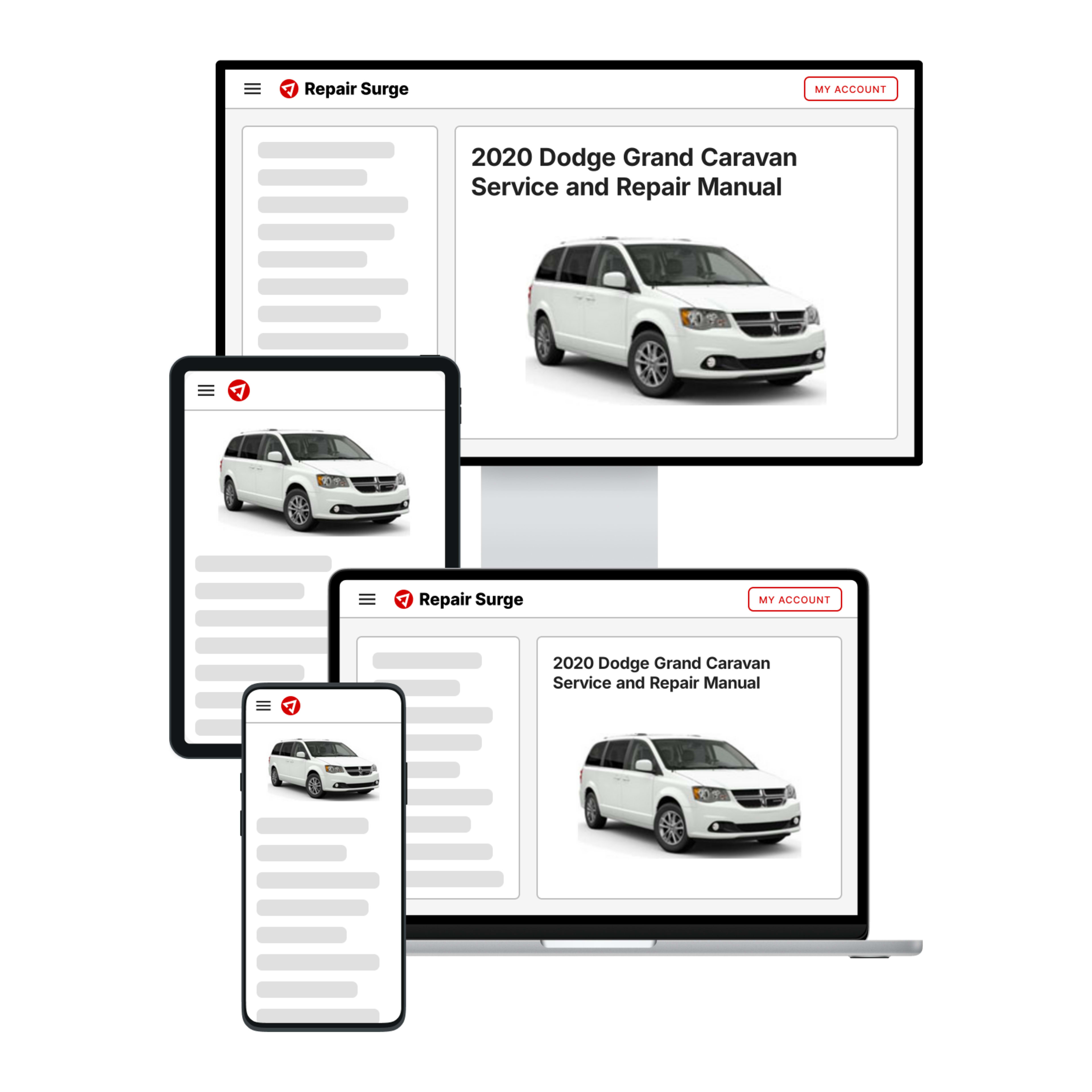 2020 Dodge Grand Caravan service and repair manual hero image