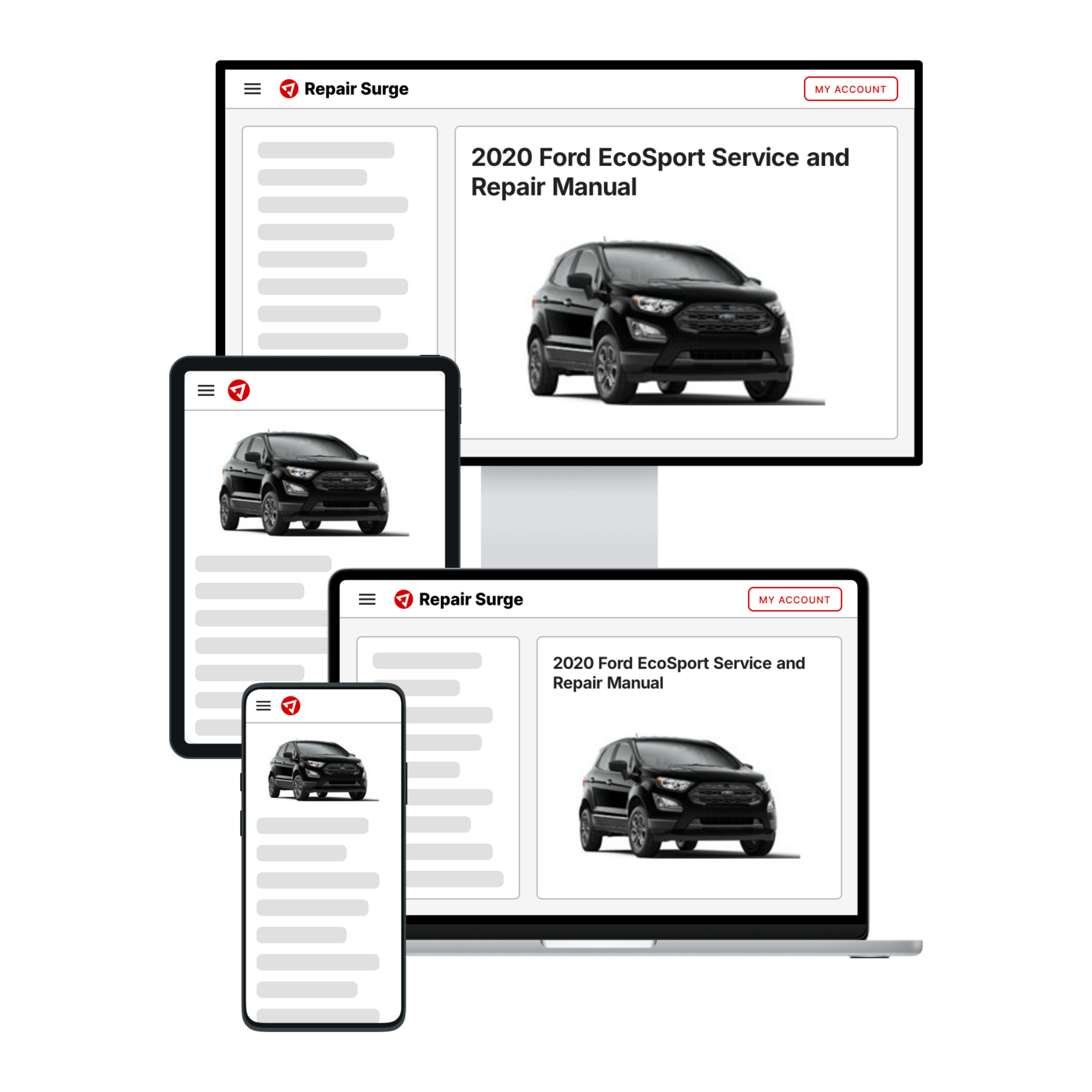 2020 Ford EcoSport service and repair manual hero image