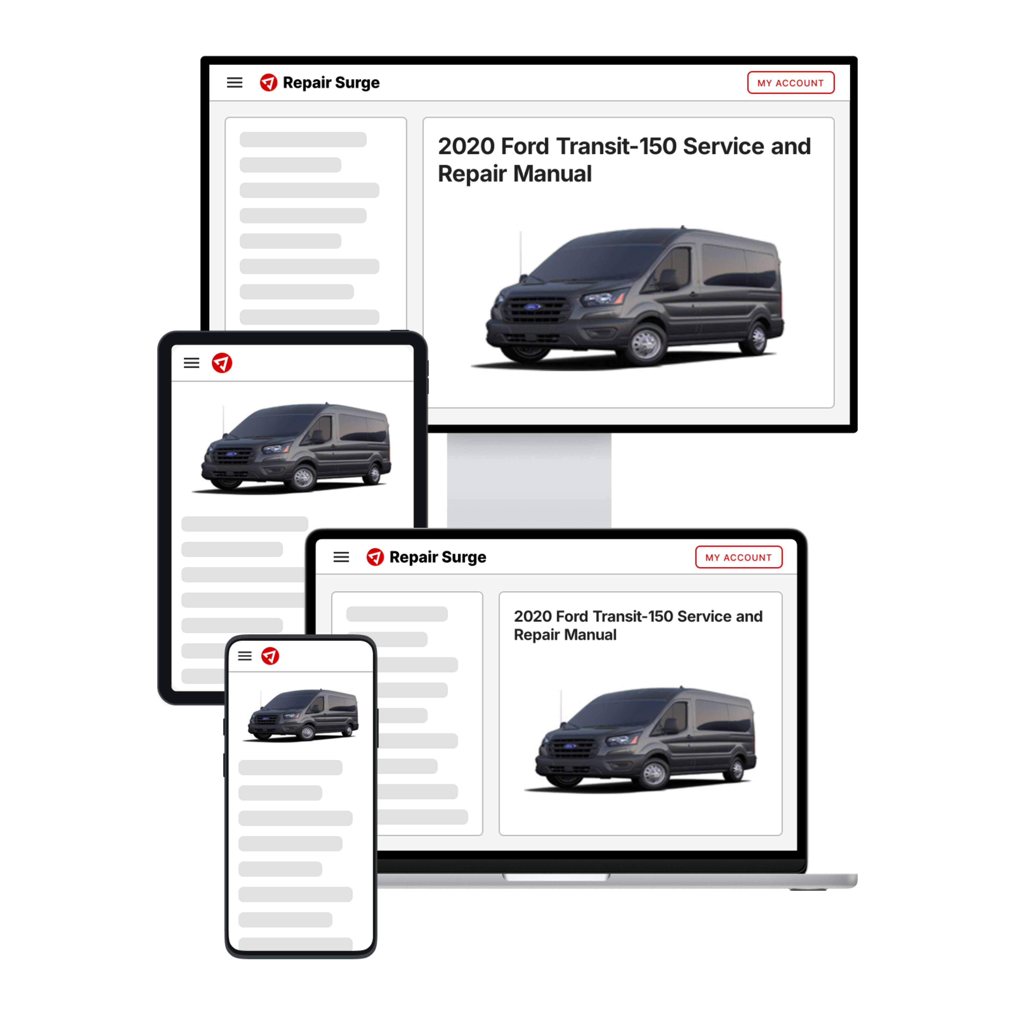 2020 Ford Transit-150 service and repair manual hero image