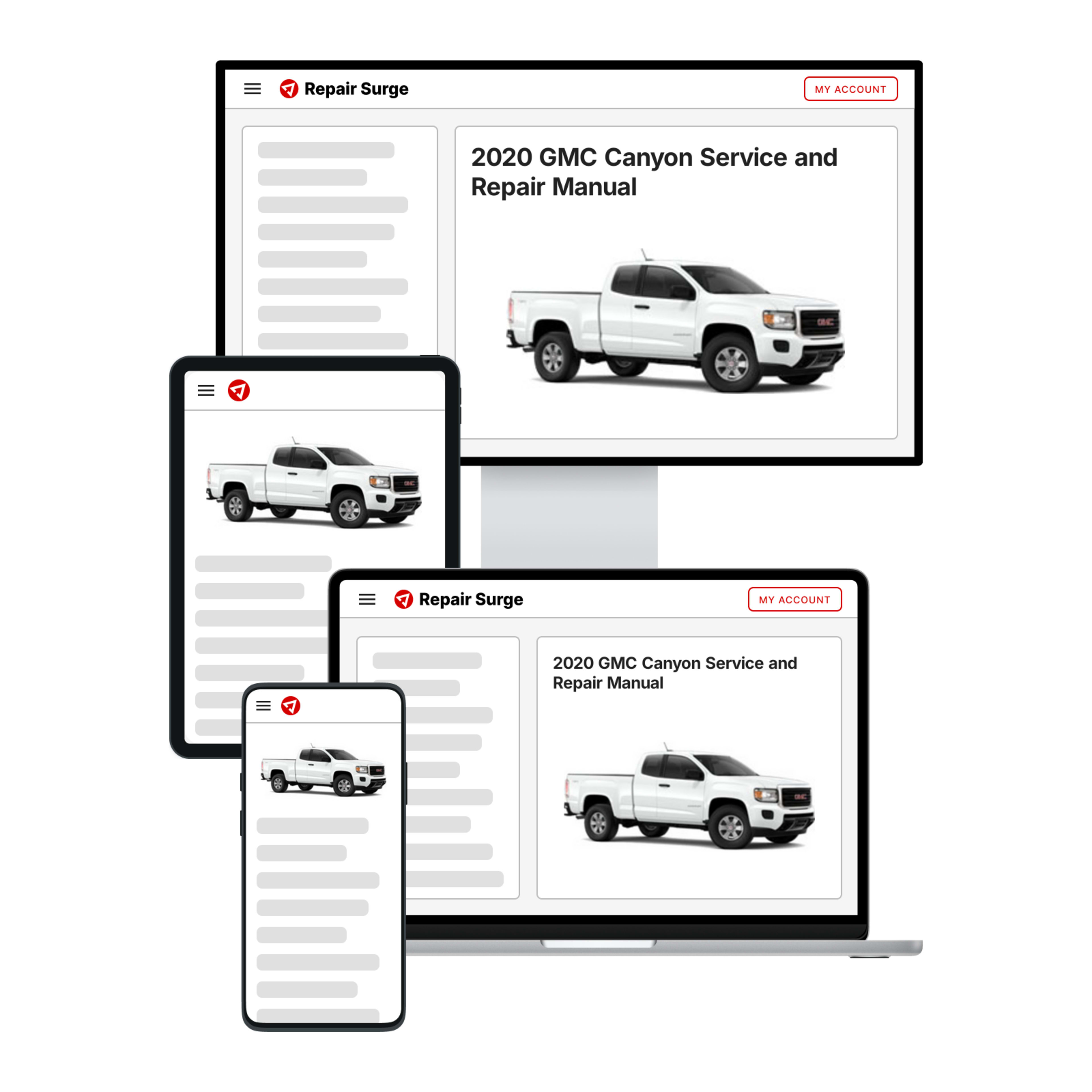 2020 GMC Canyon service and repair manual hero image